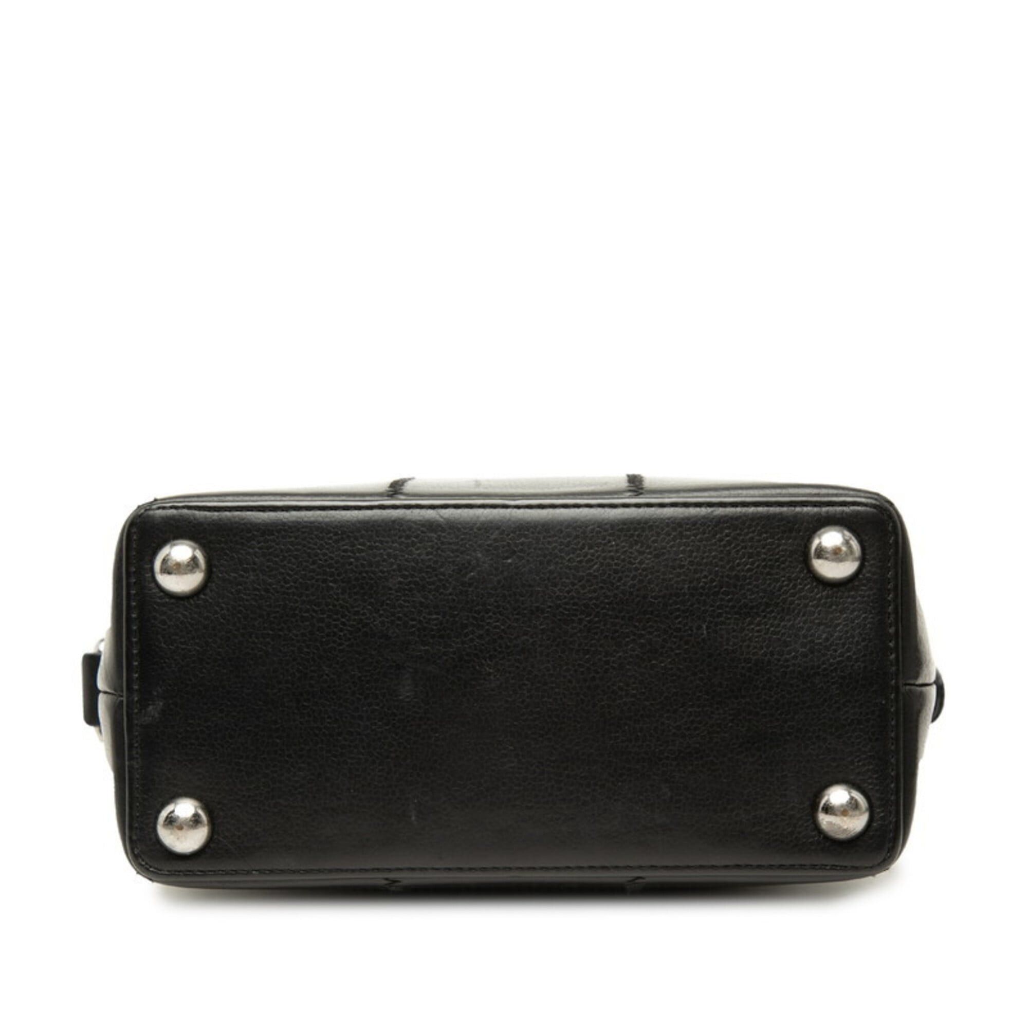 Chanel Chanel Chocolate Bar Handbag One-Shoulder Bag Logo Black Caviar Leather Women's CHANEL Size ONE SIZE - 3 Thumbnail