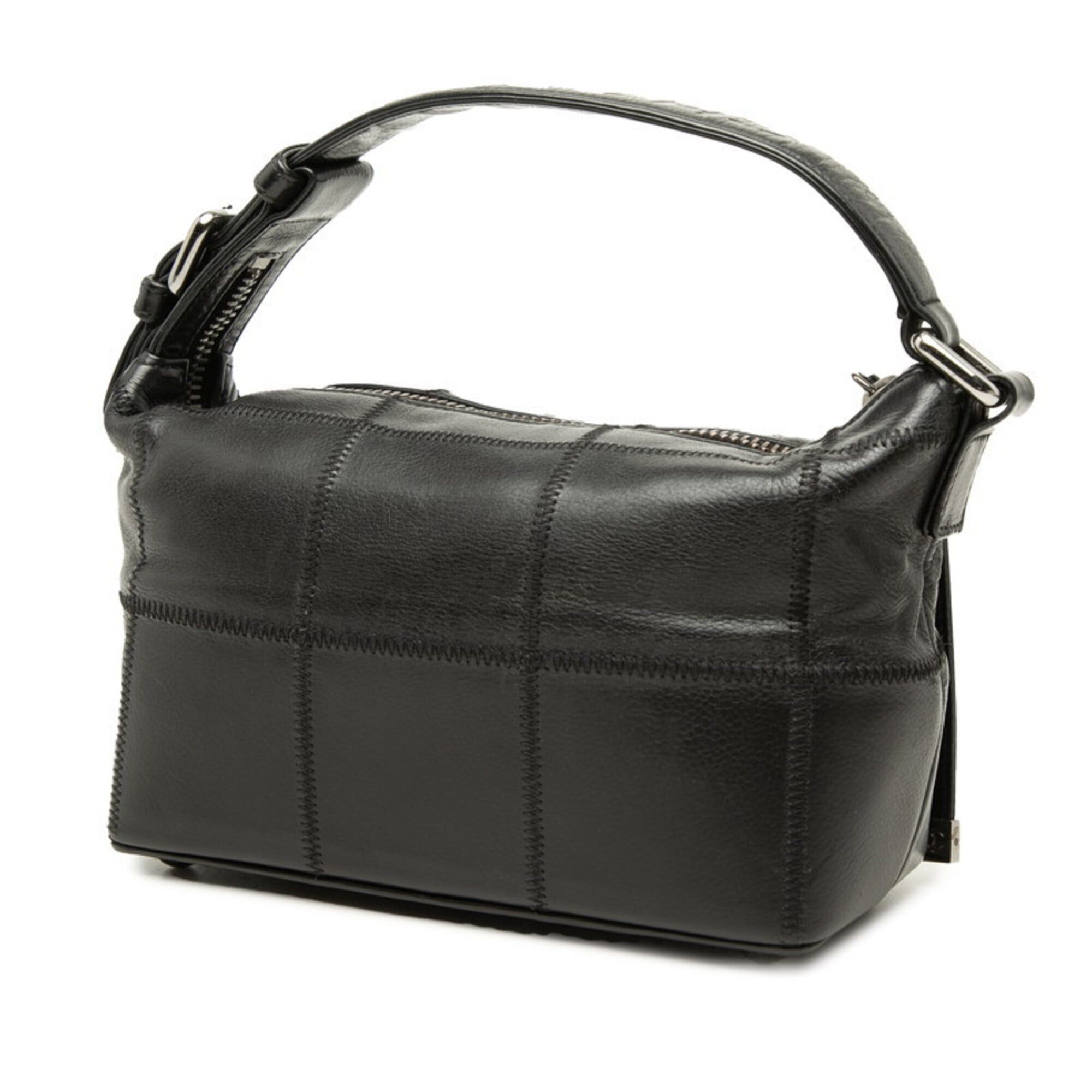 Chanel Chanel Chocolate Bar Handbag One-Shoulder Bag Logo Black Caviar Leather Women's CHANEL Size ONE SIZE - 2 Thumbnail