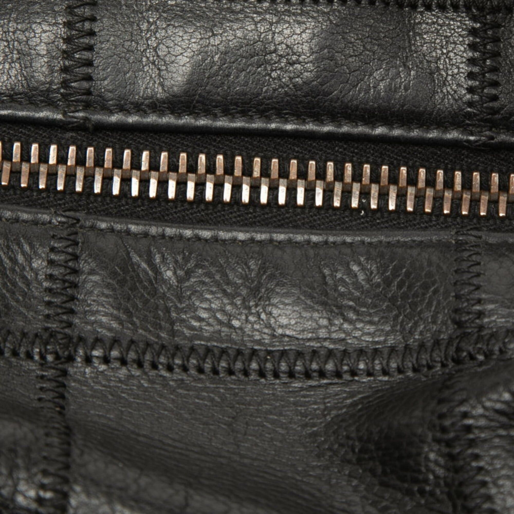 Chanel Chanel Chocolate Bar Handbag One-Shoulder Bag Logo Black Caviar Leather Women's CHANEL Size ONE SIZE - 4 Thumbnail