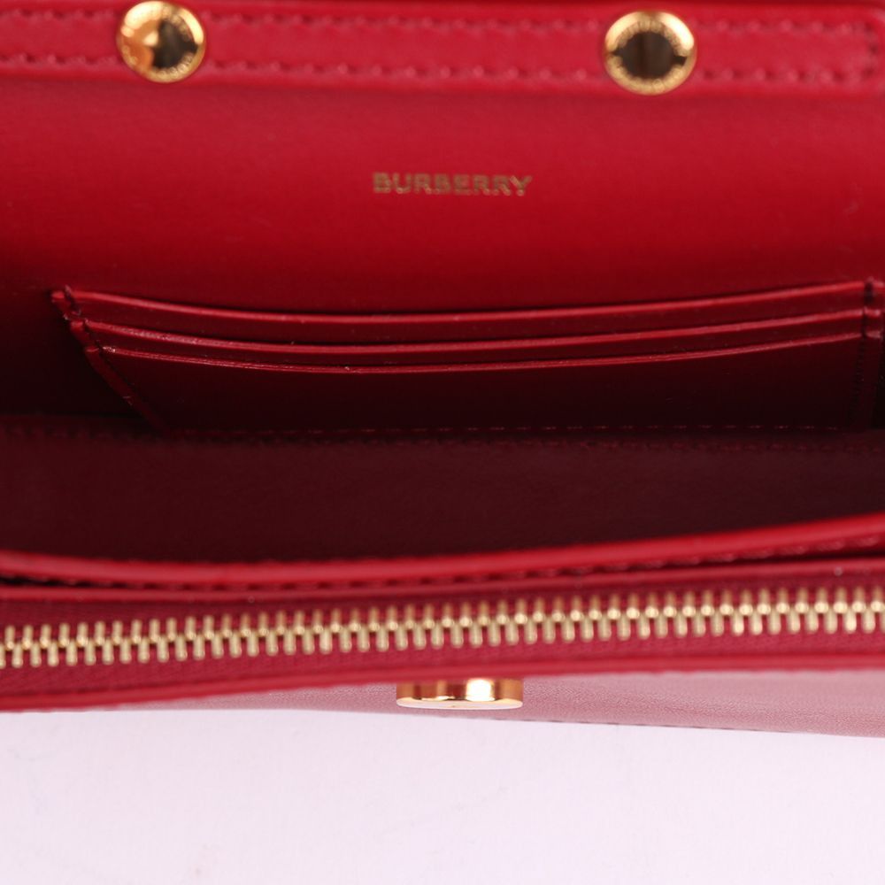 Burberry Vintage Check Red Mini Chain Shoulder Bag Size ONE SIZE - 11 Thumbnail