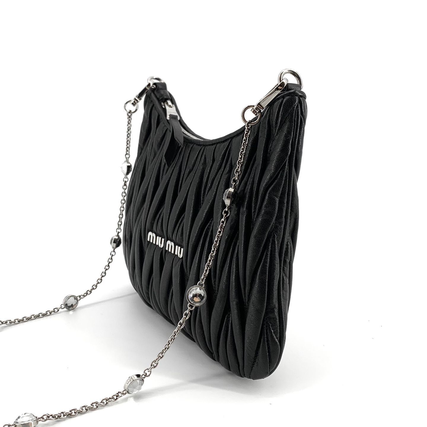 Miu Miu Crystal Chain Crossbody Bag Size ONE SIZE - 4 Thumbnail