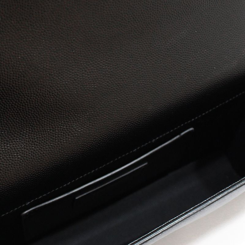 Yves Saint Laurent Black Caviar Gold Monogram Clutch Size ONE SIZE - 8 Thumbnail