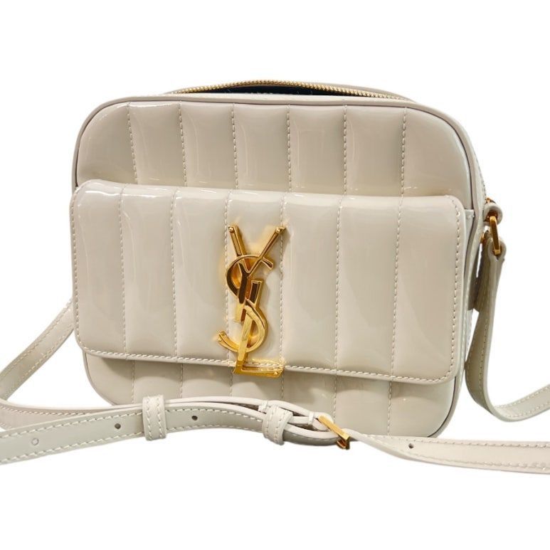 Yves Saint Laurent Ivory Glossy Leather Vicky Toy Camera Mini Crossbody Bag Size ONE SIZE - 8 Thumbnail