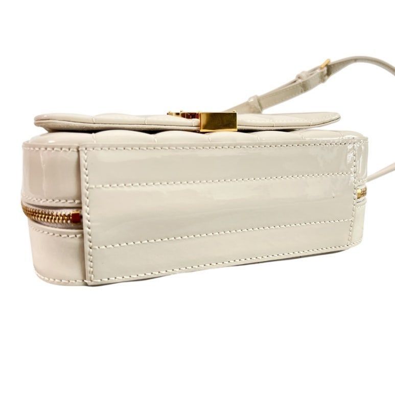 Yves Saint Laurent Ivory Glossy Leather Vicky Toy Camera Mini Crossbody Bag Size ONE SIZE - 4 Thumbnail