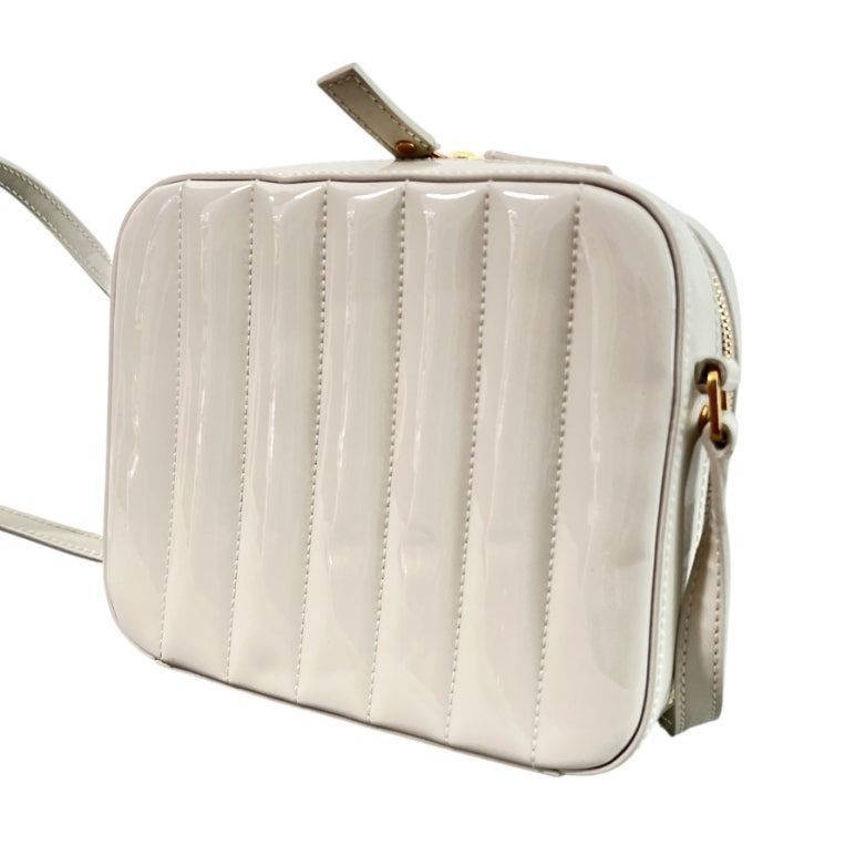 Yves Saint Laurent Ivory Glossy Leather Vicky Toy Camera Mini Crossbody Bag Size ONE SIZE - 6 Thumbnail