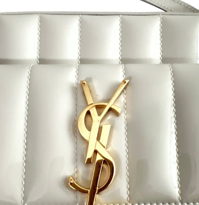 Yves Saint Laurent Ivory Glossy Leather Vicky Toy Camera Mini Crossbody Bag Size ONE SIZE - 5 Thumbnail