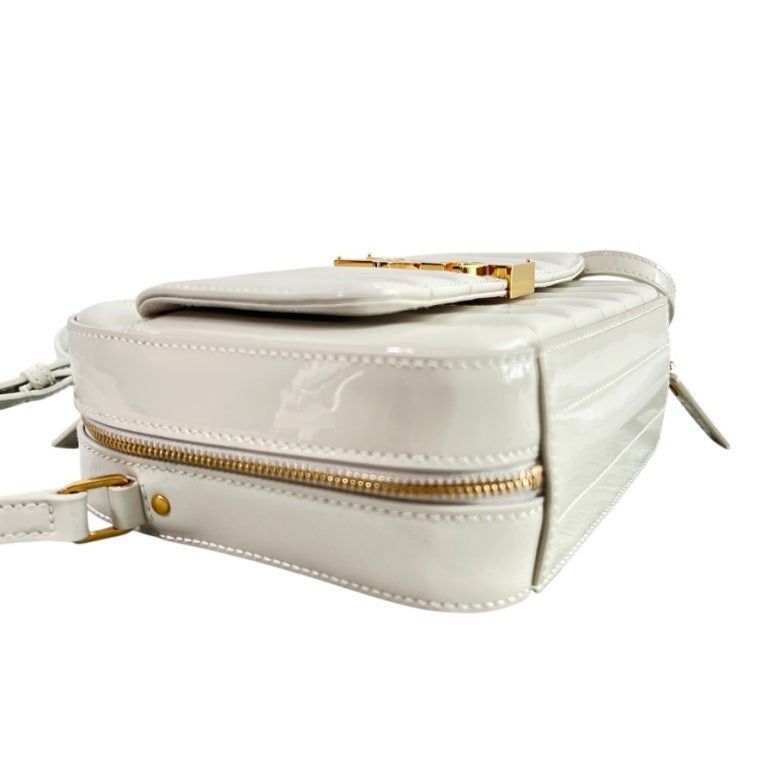 Yves Saint Laurent Ivory Glossy Leather Vicky Toy Camera Mini Crossbody Bag Size ONE SIZE - 7 Thumbnail
