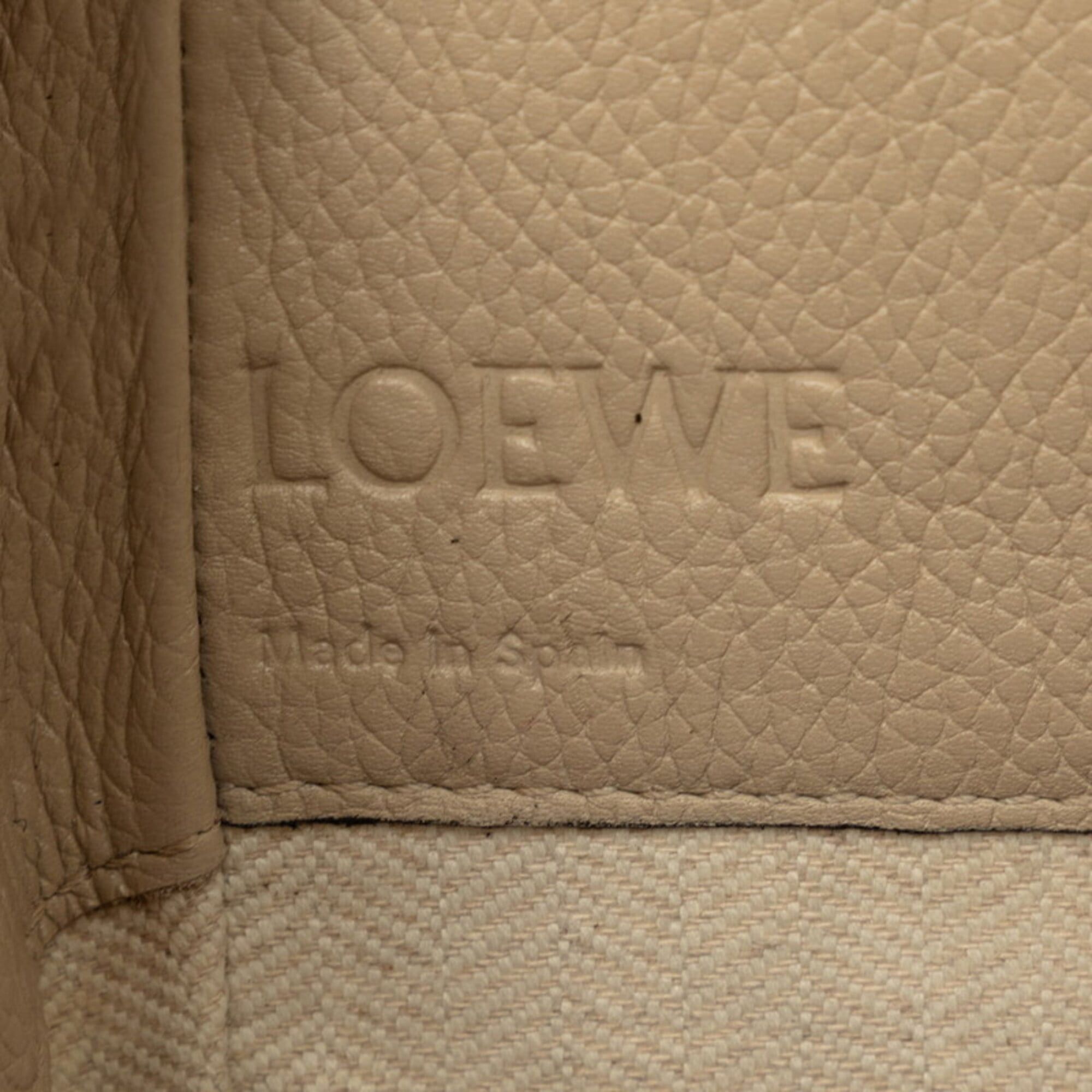 Loewe Loewe Anagram Hammock Mini Handbag Shoulder Bag 2-Way Beige Leather Women's LOEWE Size ONE SIZE - 5 Thumbnail