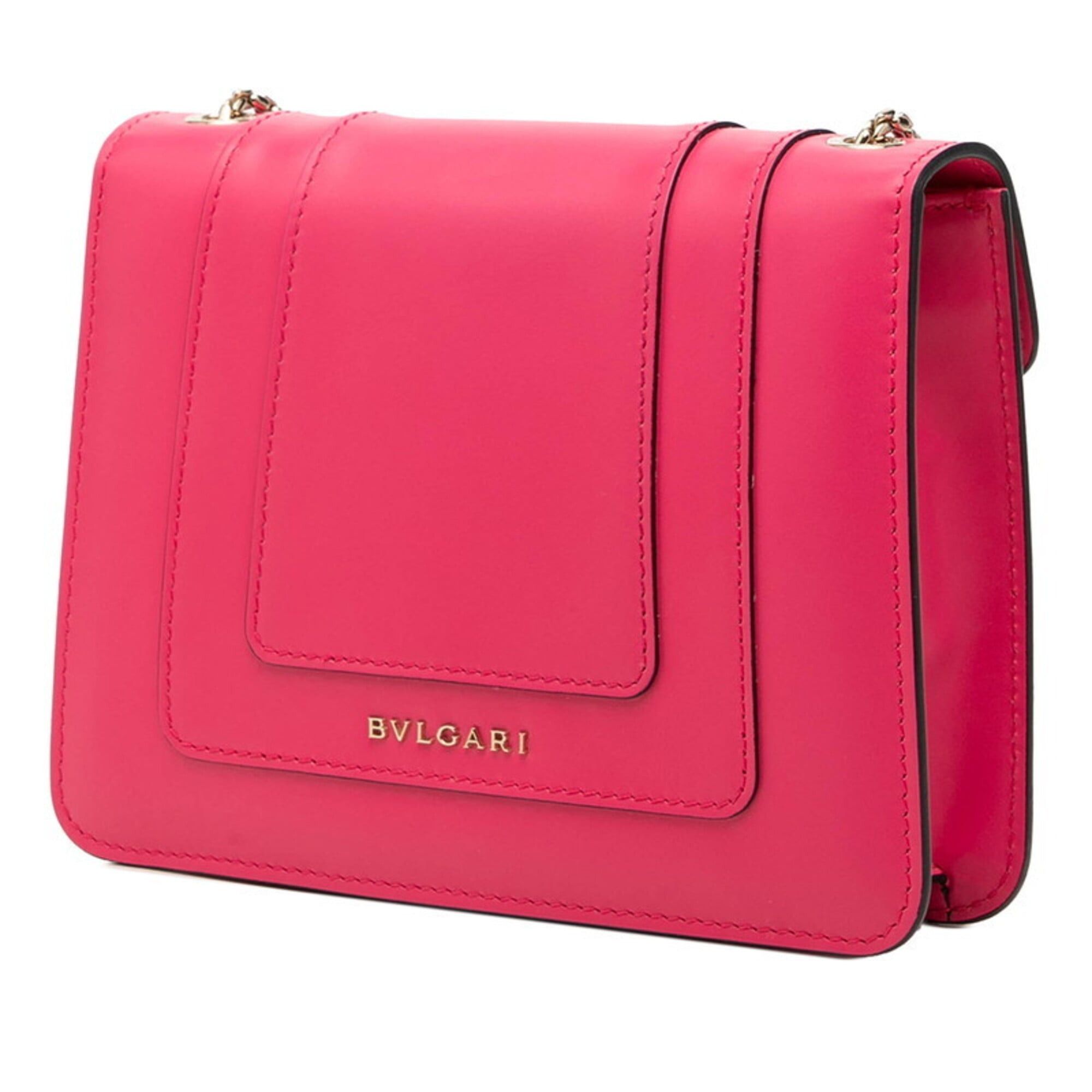 Bvlgari Bulgari Serpenti Forever Crossbody Chain Shoulder Bag, Pink Leather, Women's BVLGARI Size ONE SIZE - 2 Thumbnail