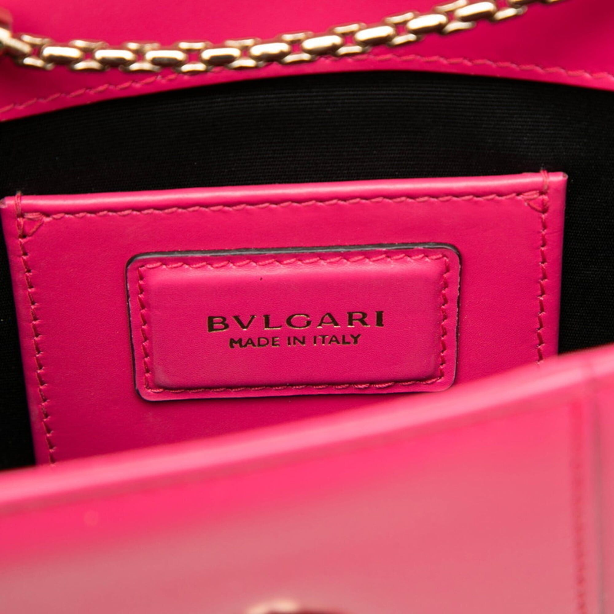 Bvlgari Bulgari Serpenti Forever Crossbody Chain Shoulder Bag, Pink Leather, Women's BVLGARI Size ONE SIZE - 5 Thumbnail