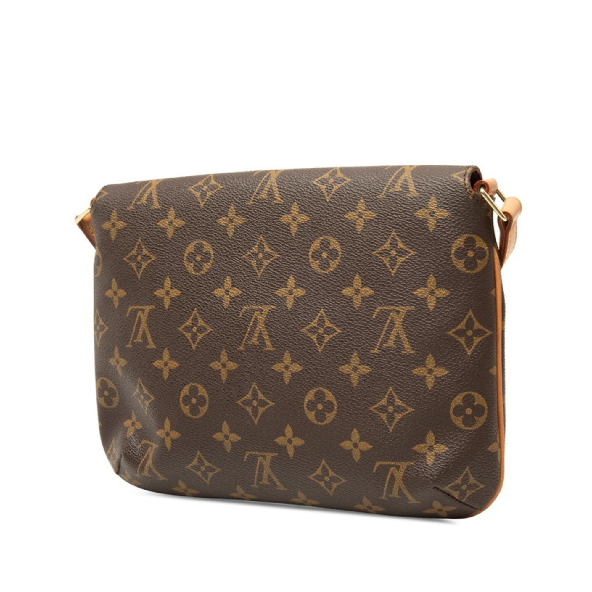 Louis Vuitton Louis Vuitton Monogram Musette Tango Short Shoulder Bag M51257 Brown Leather Women's LOUIS VUITTON Size ONE SIZE - 2 Thumbnail