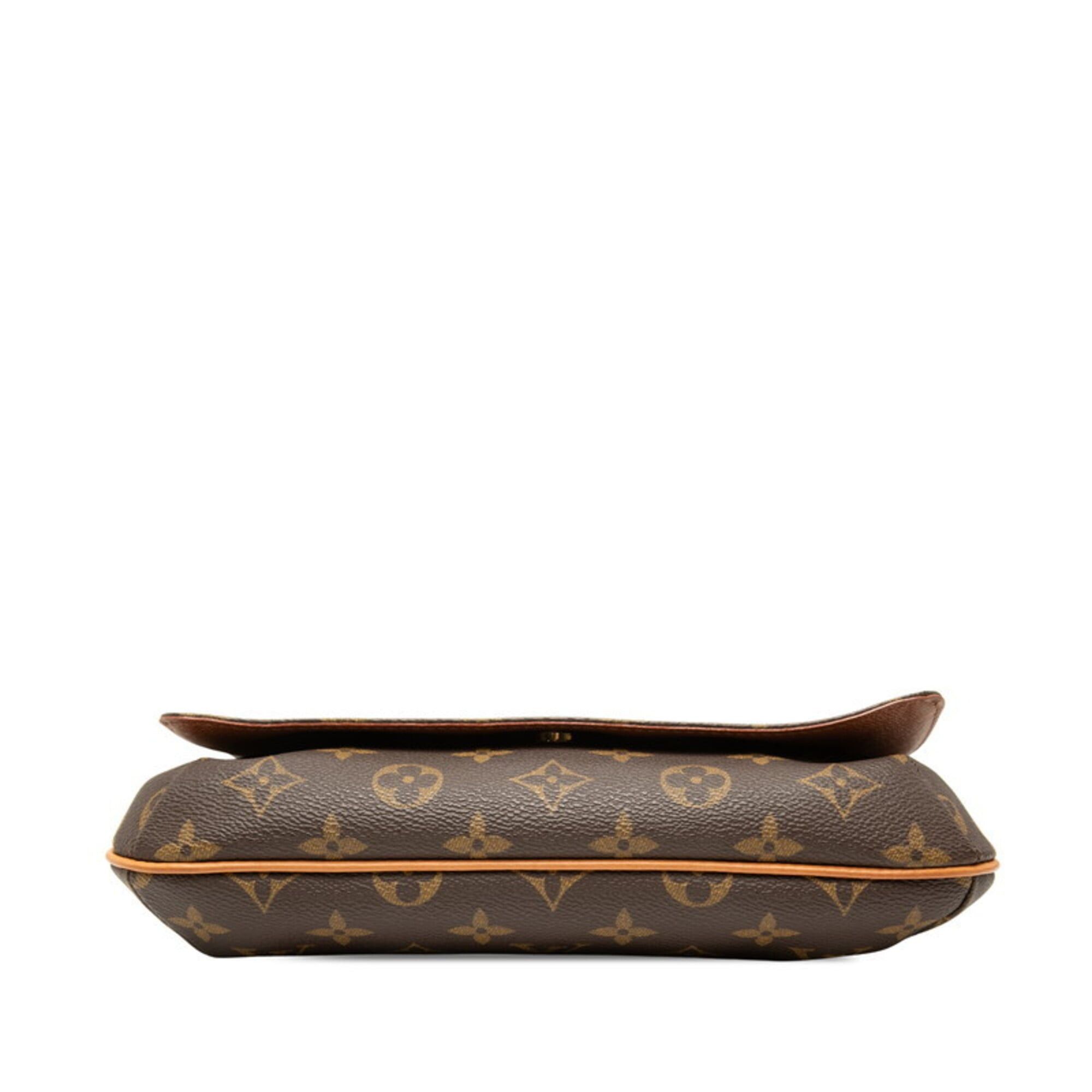 Louis Vuitton Louis Vuitton Monogram Musette Tango Short Shoulder Bag M51257 Brown Leather Women's LOUIS VUITTON Size ONE SIZE - 3 Thumbnail