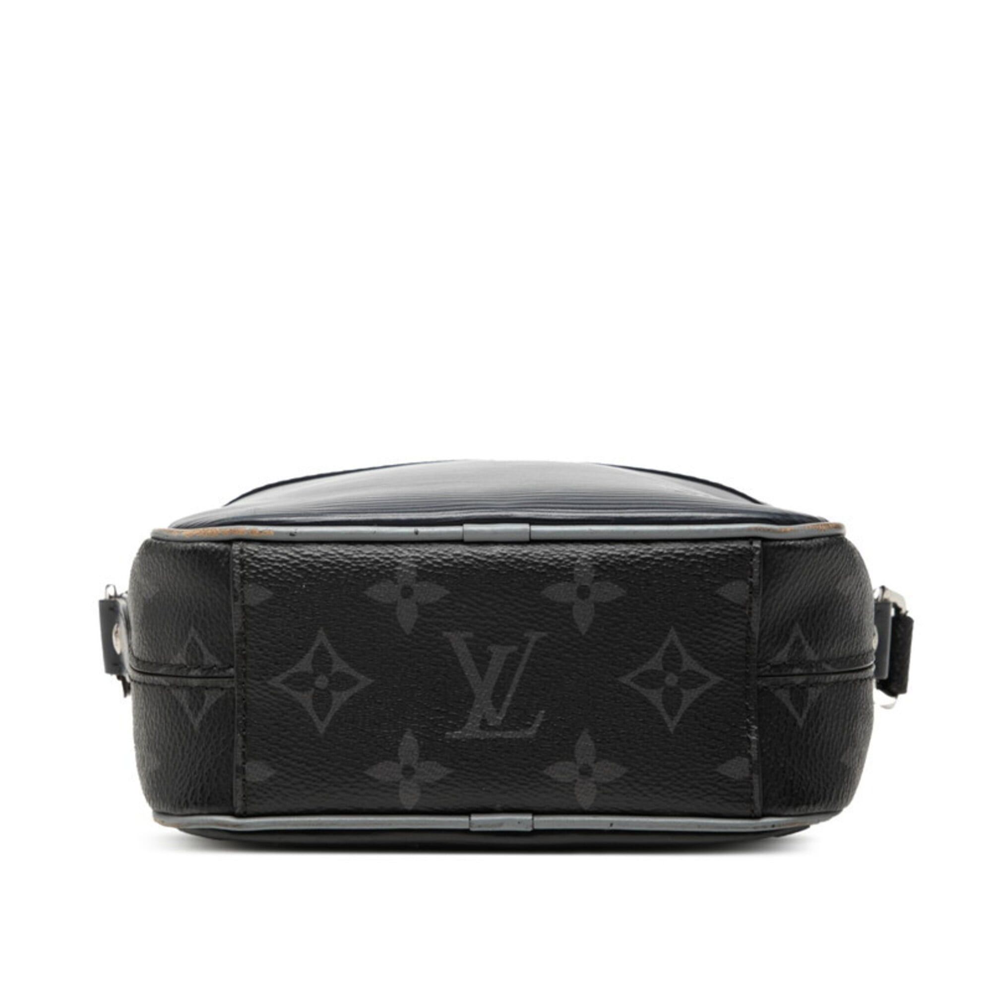 Louis Vuitton Louis Vuitton Epi Monogram Eclipse Danube PM Shoulder Bag M53421 Black Navy Gray Leather Women's LOUIS VUITTON Size ONE SIZE - 3 Thumbnail