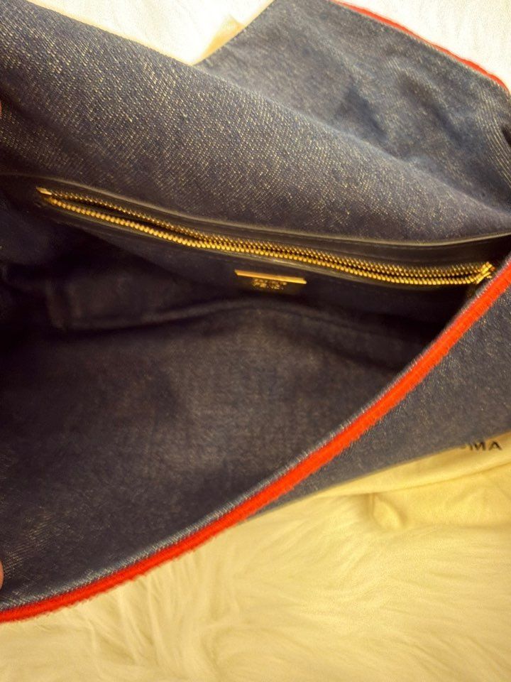 Fendi Baguette Bag Denim Large Size ONE SIZE - 16 Thumbnail