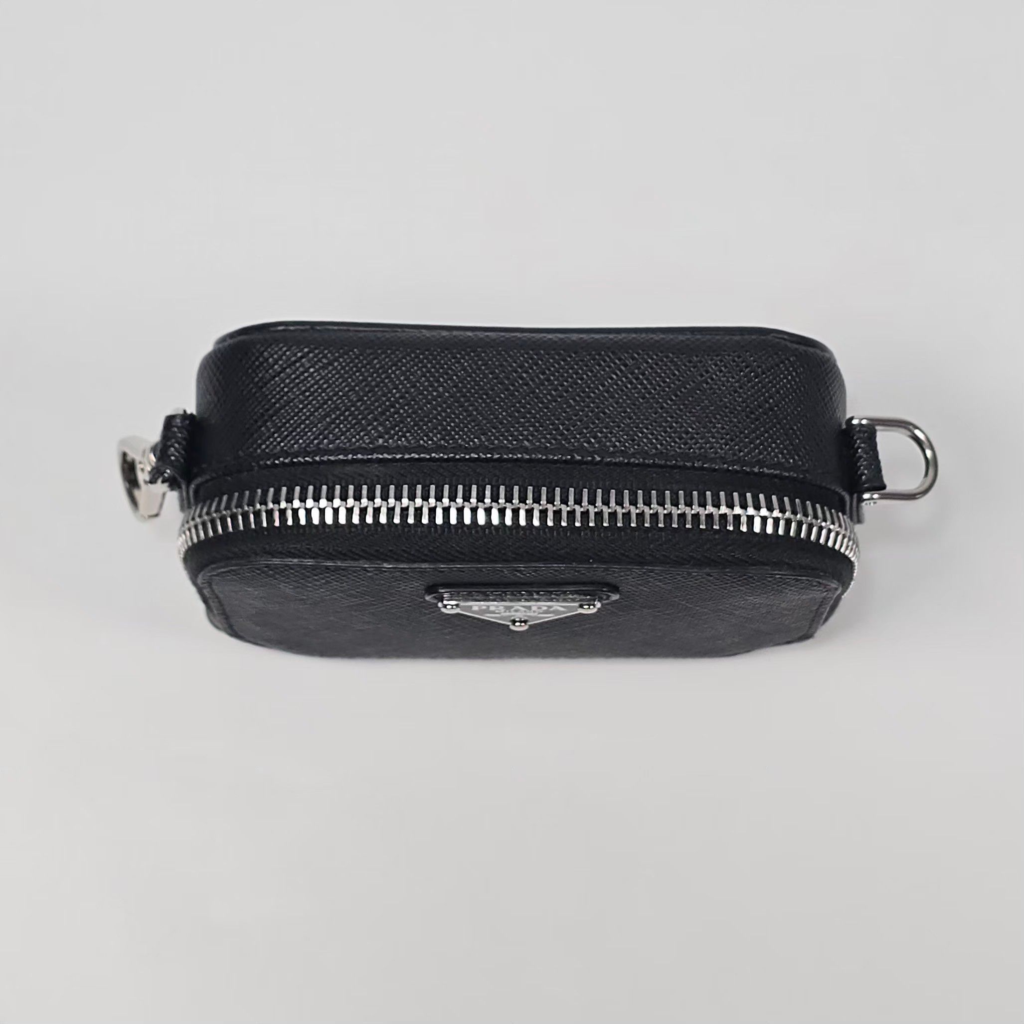 Prada Saffiano Leather Mini Pouch Crossbody Bag Size ONE SIZE - 7 Thumbnail