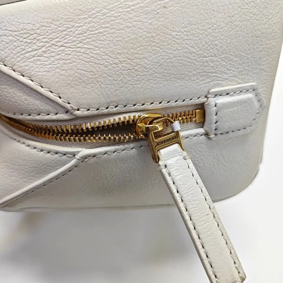 Givenchy GIVENCHY Antigona micro white cowhide leather handbag shoulder bag crossbody bag Size ONE SIZE - 14 Thumbnail