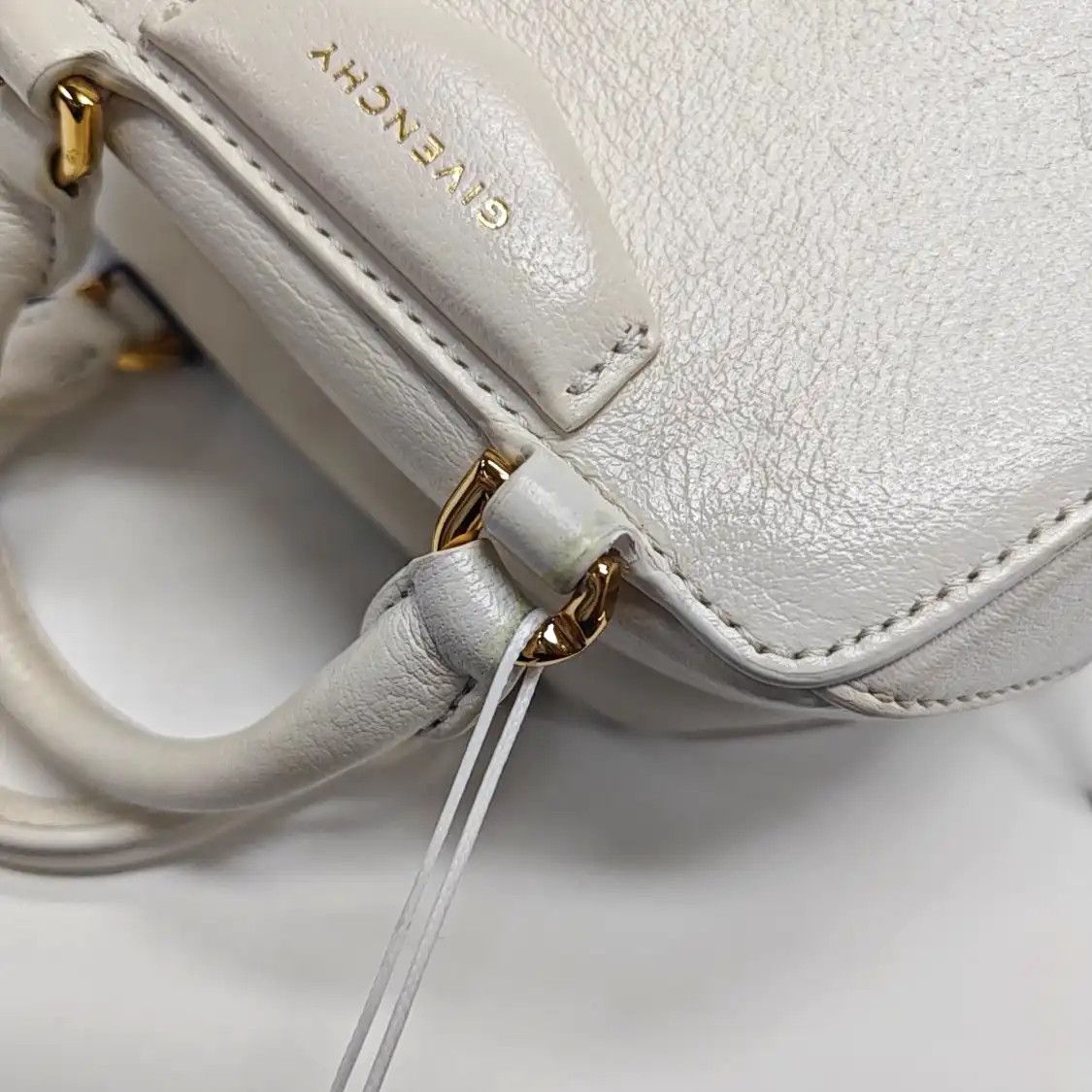 Givenchy GIVENCHY Antigona micro white cowhide leather handbag shoulder bag crossbody bag Size ONE SIZE - 10 Thumbnail