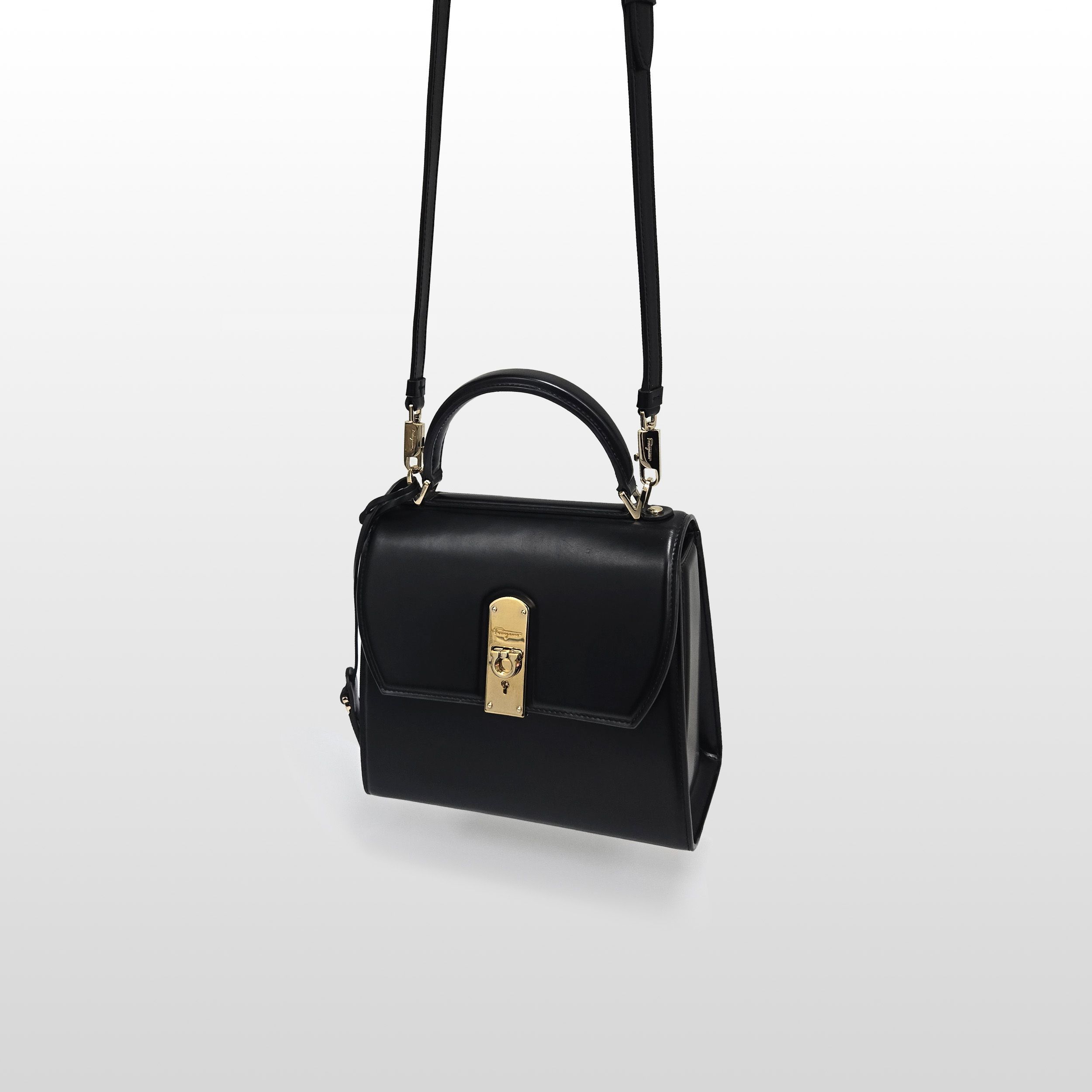 Salvatore Ferragamo Gancini Boxyz Small Top Handle Crossbody Bag Size ONE SIZE - 5 Thumbnail
