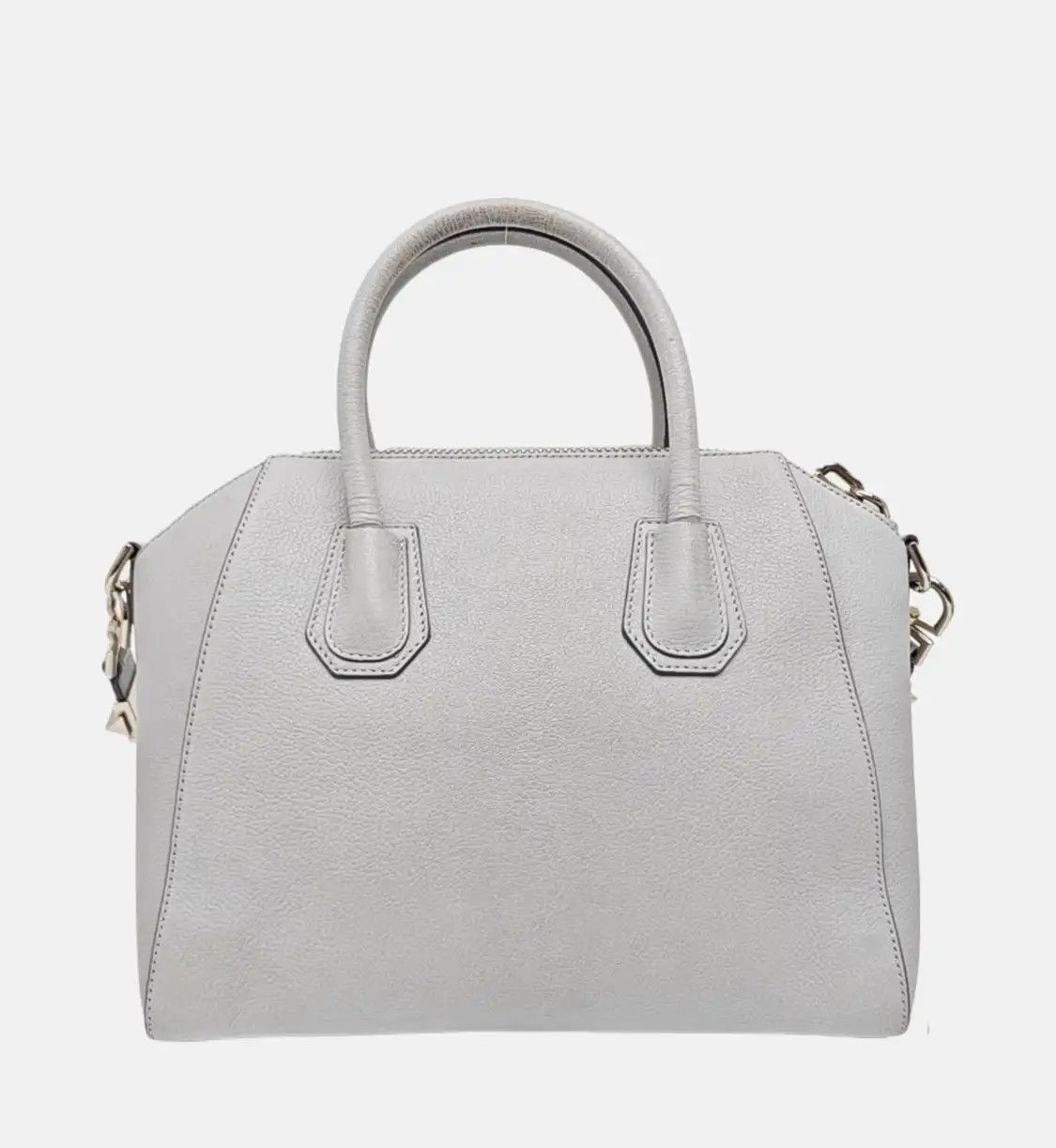 Givenchy GIVENCHY Antigona blue cowhide leather shoulder bag handbag silver hardware Size ONE SIZE - 5 Thumbnail