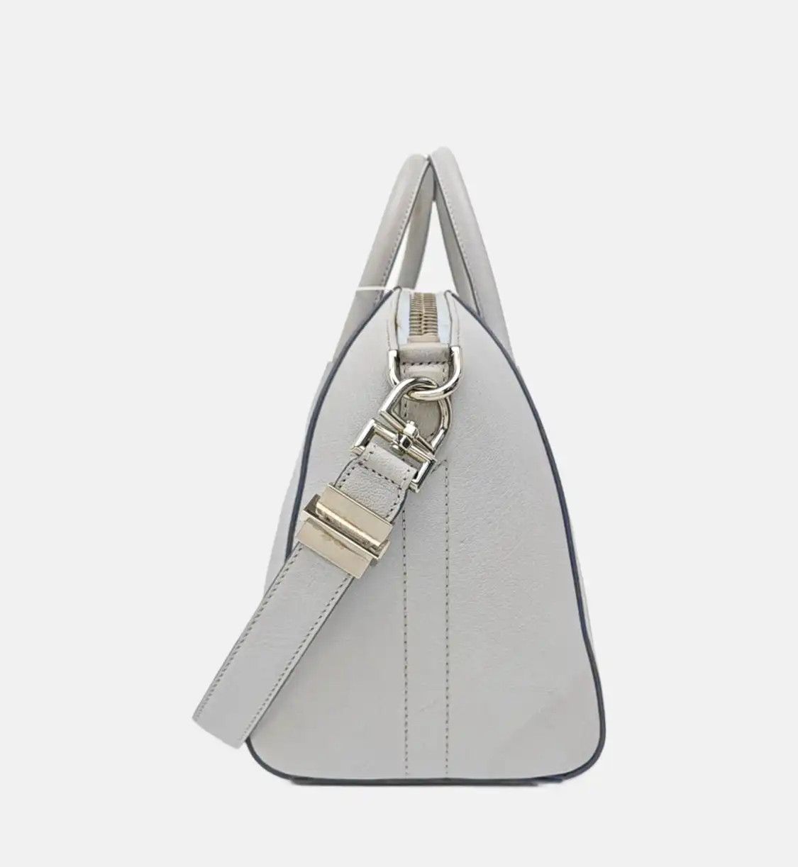 Givenchy GIVENCHY Antigona blue cowhide leather shoulder bag handbag silver hardware Size ONE SIZE - 3 Thumbnail