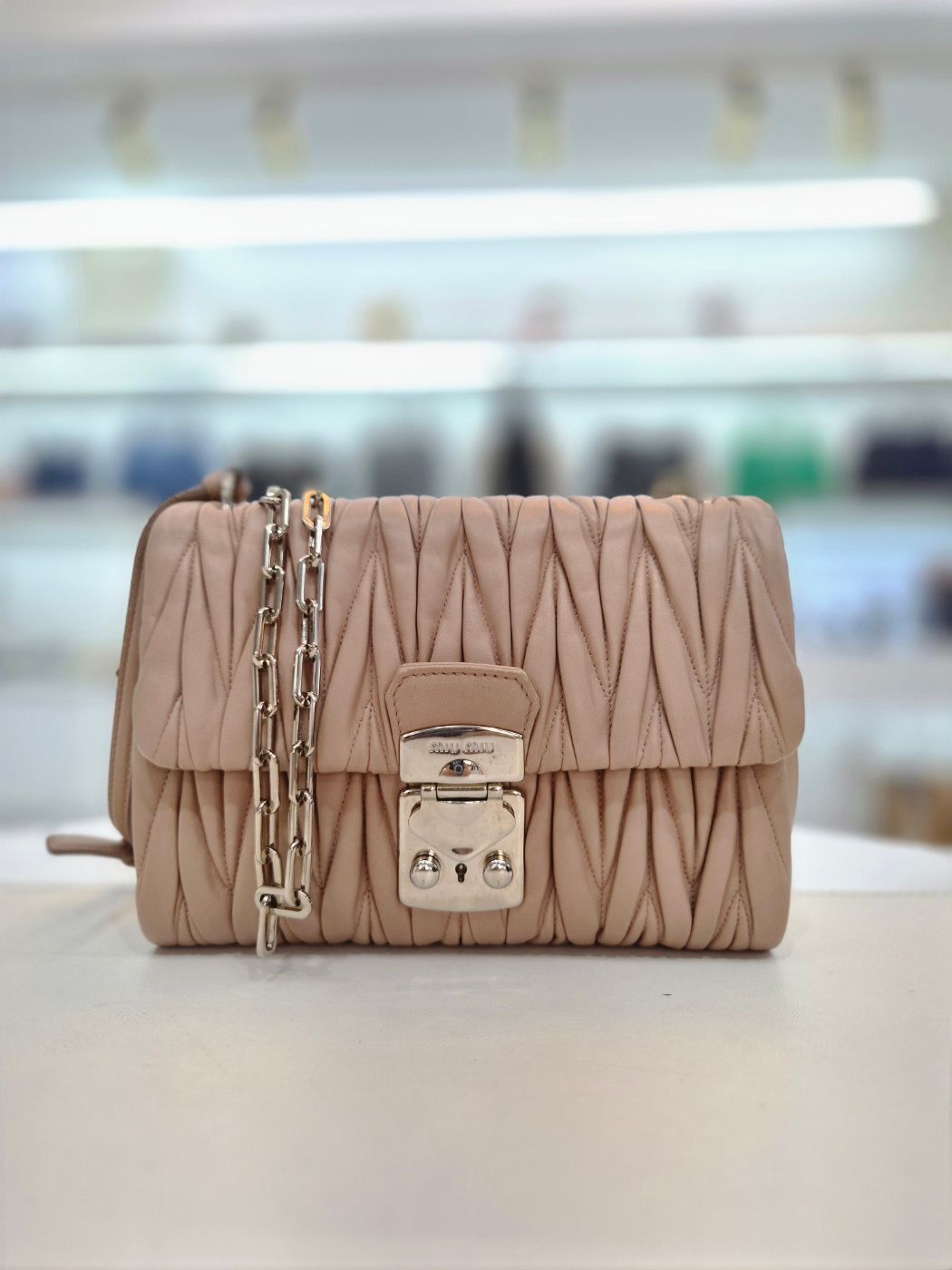 Miu Miu Nappa Chain Shoulder and Crossbody Bag Size ONE SIZE - 3 Thumbnail