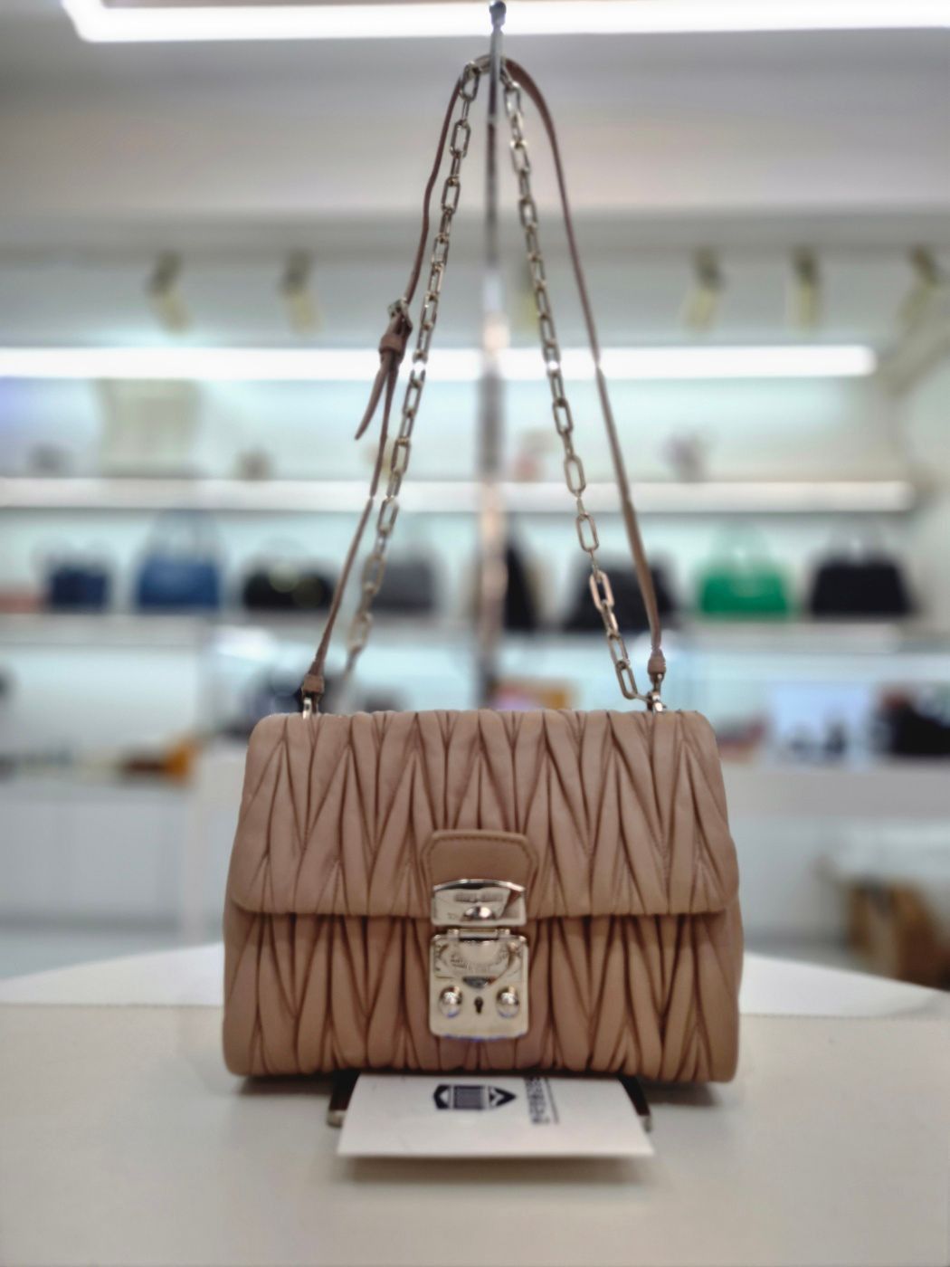 Miu Miu Nappa Chain Shoulder and Crossbody Bag Size ONE SIZE - 10 Thumbnail