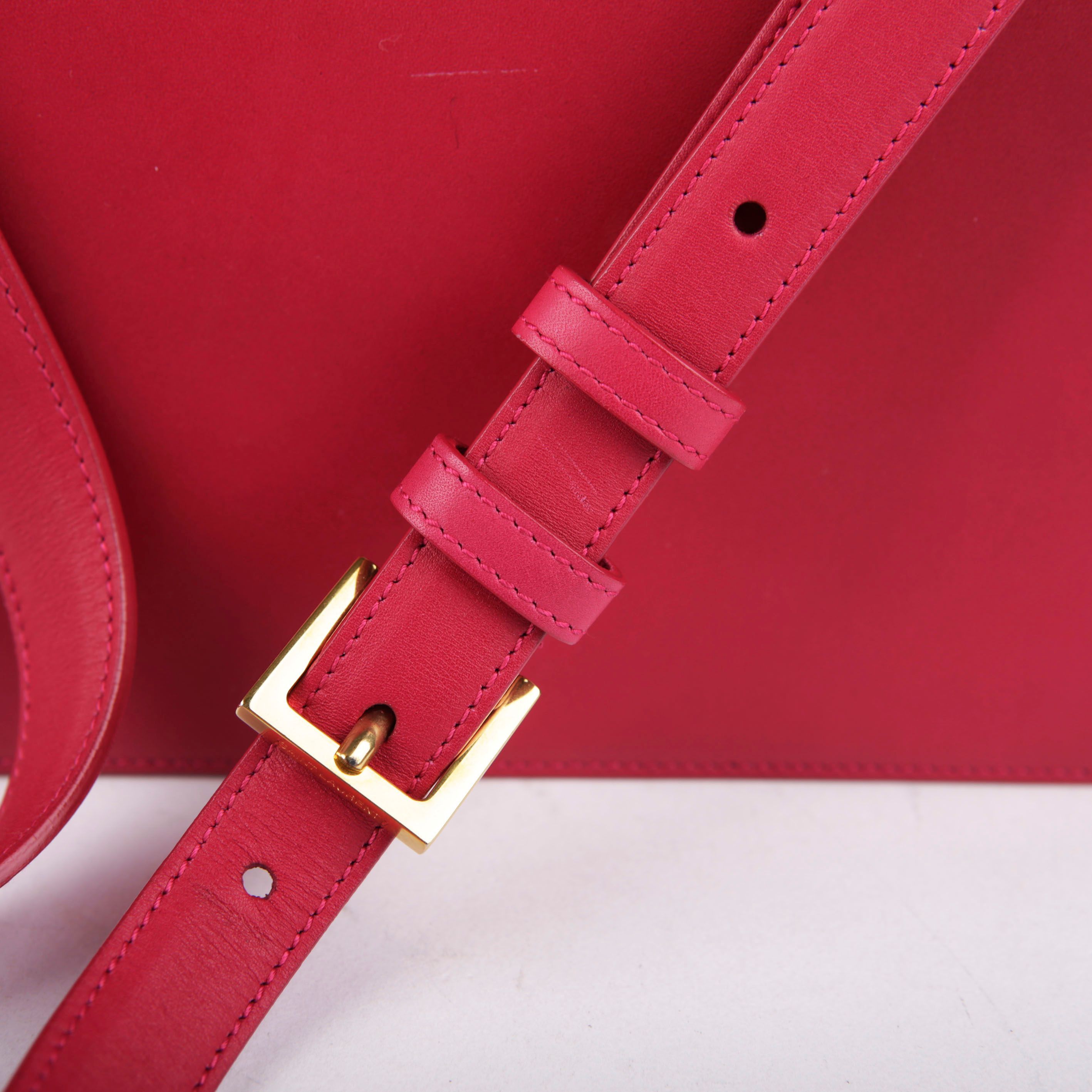 Yves Saint Laurent Pink Leather Sac Loulou Shoulder Bag Size ONE SIZE - 9 Thumbnail