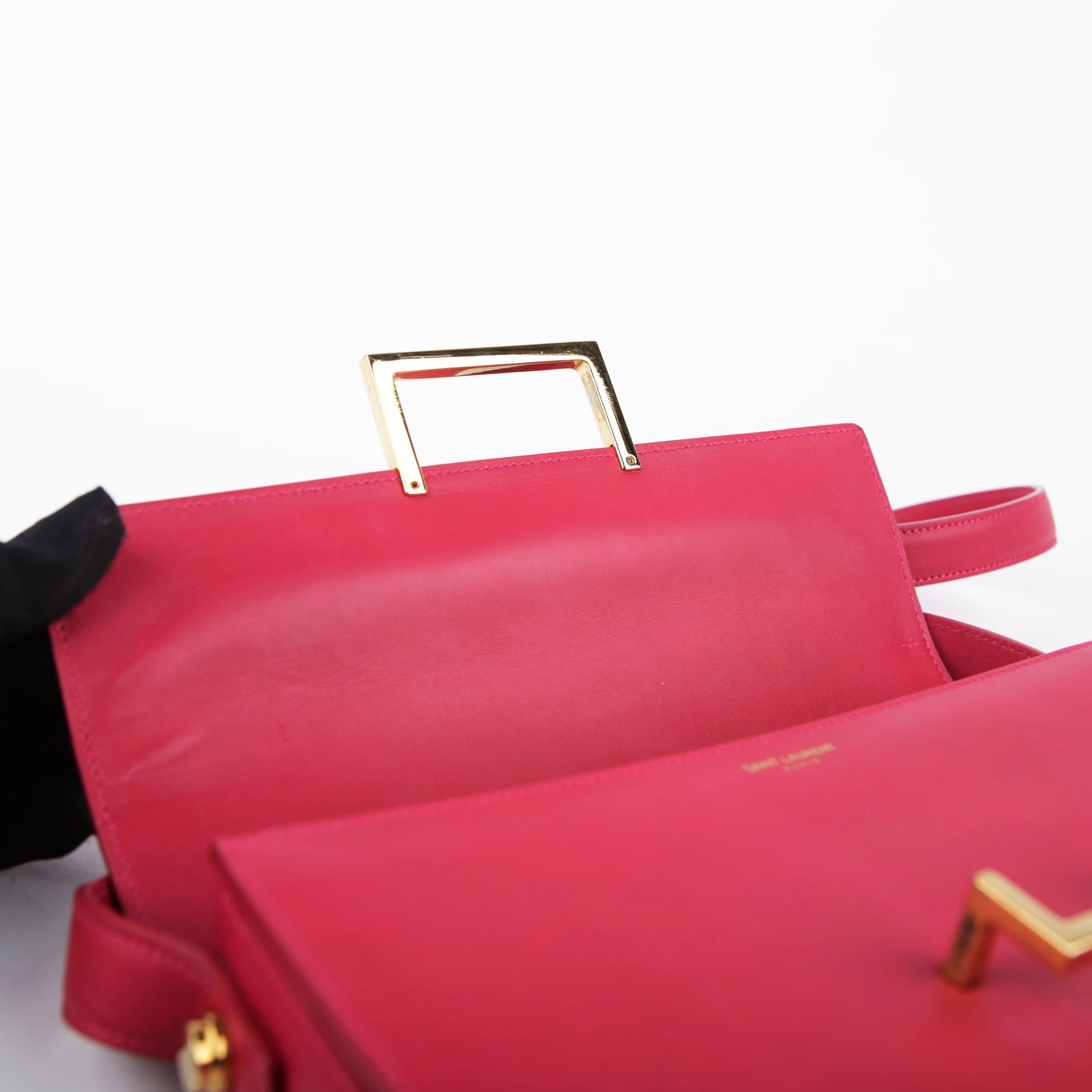 Yves Saint Laurent Pink Leather Sac Loulou Shoulder Bag Size ONE SIZE - 15 Thumbnail