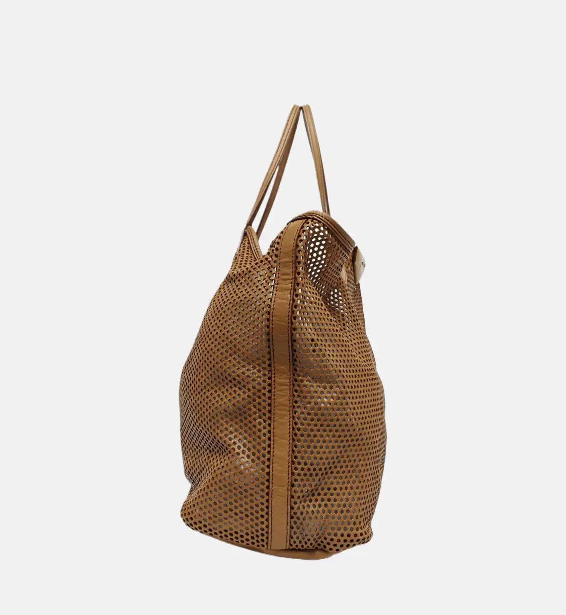 Givenchy GIVENCHY Antigona brown leather cutout handbag silver hardware sub-pocket Size ONE SIZE - 3 Thumbnail