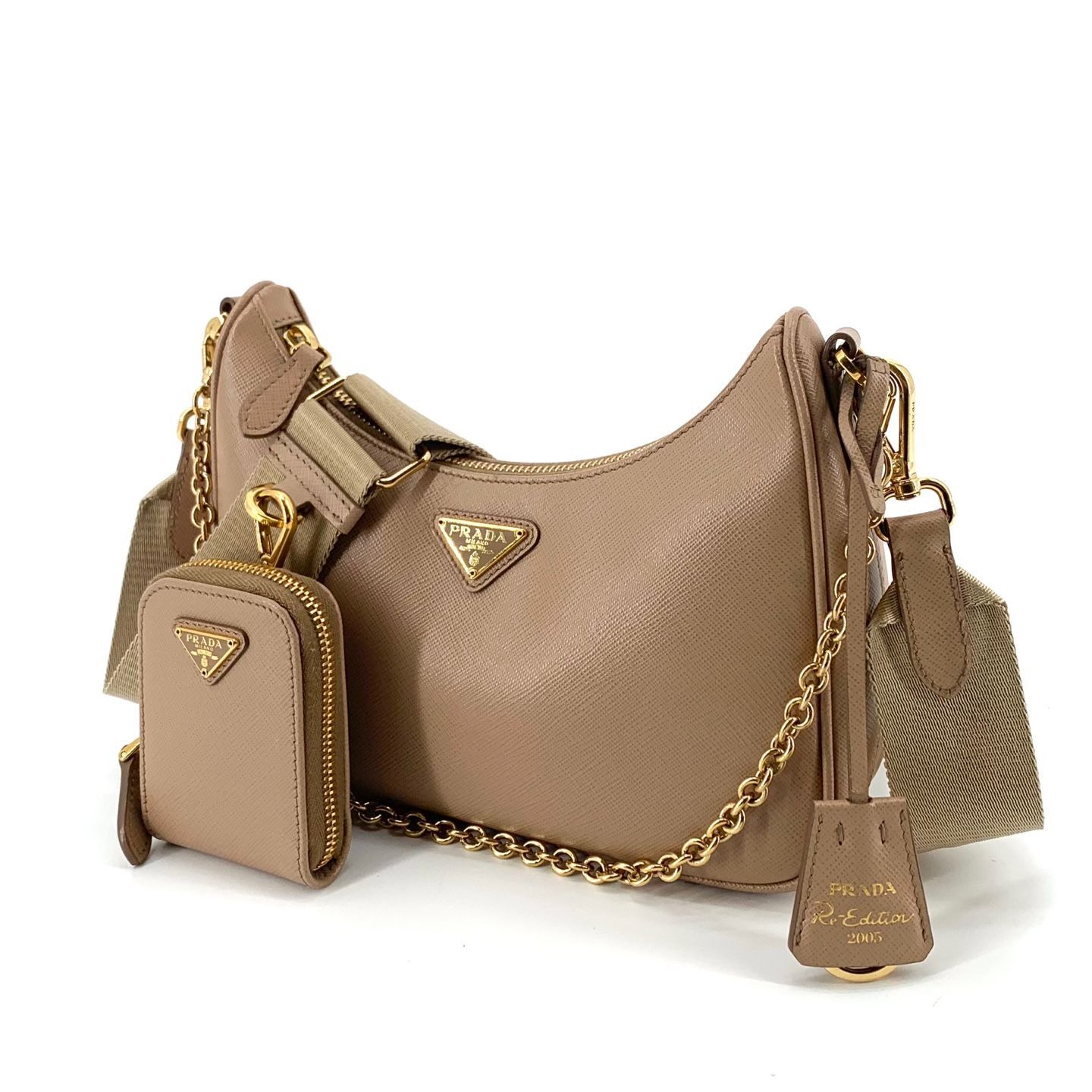 Prada Saffiano Multi Hobo Bag Crossbody Size ONE SIZE - 2 Thumbnail