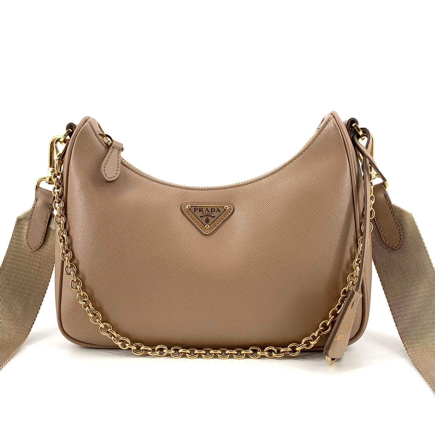 Prada Saffiano Multi Hobo Bag Crossbody Size ONE SIZE - 3 Thumbnail