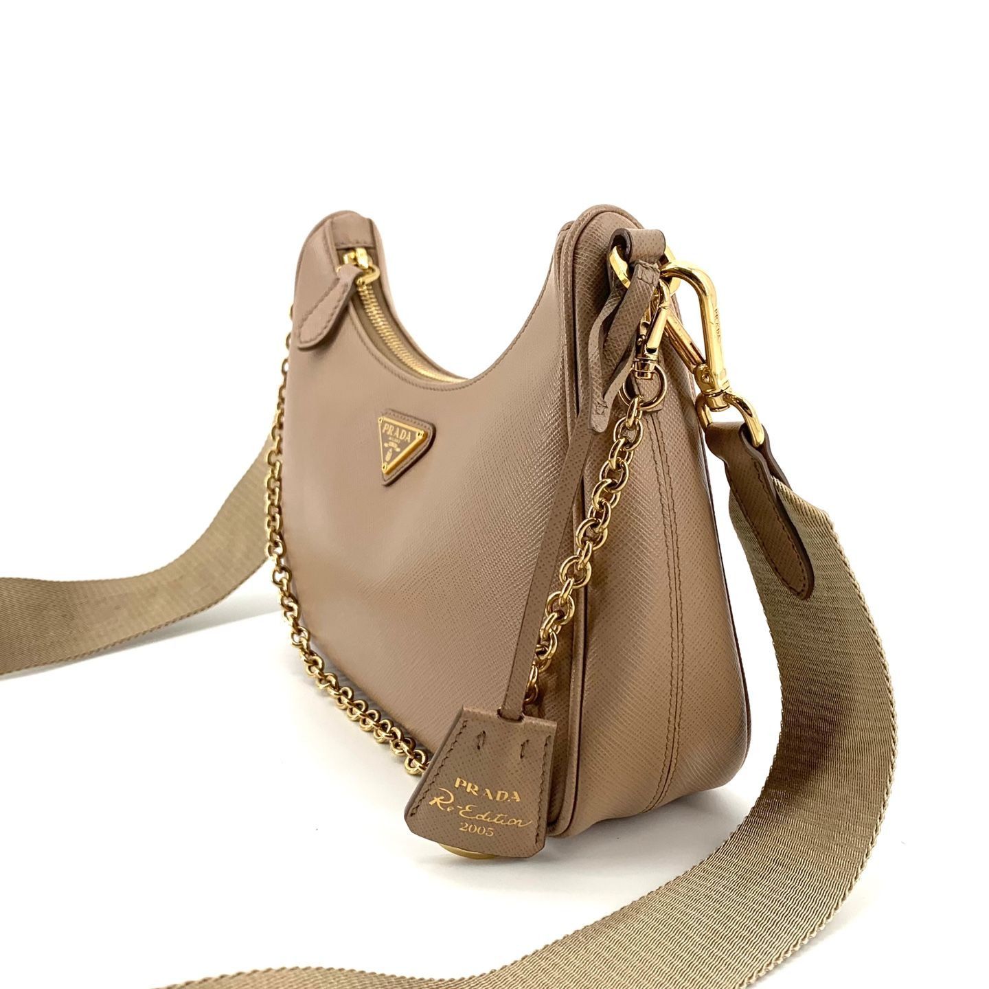Prada Saffiano Multi Hobo Bag Crossbody Size ONE SIZE - 4 Thumbnail