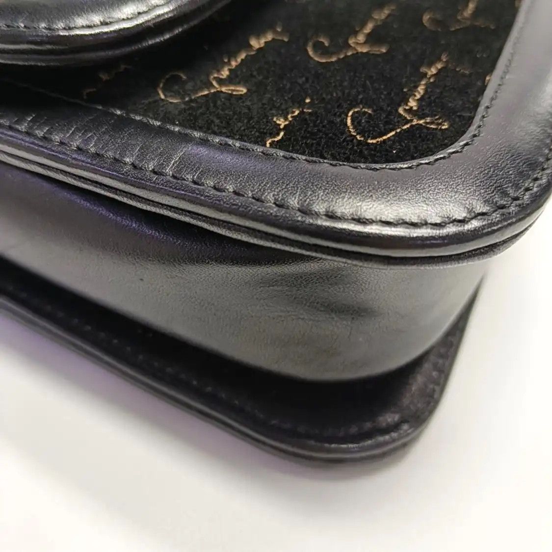 Givenchy GIVENCHY tote bag black suede print shoulder bag gold hardware Size ONE SIZE - 12 Thumbnail