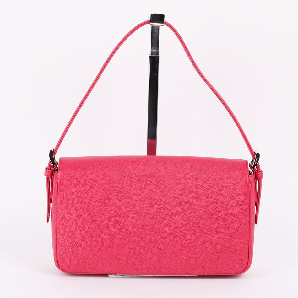 Prada Pink Saffiano Short Handle Shoulder Bag Size ONE SIZE - 4 Thumbnail