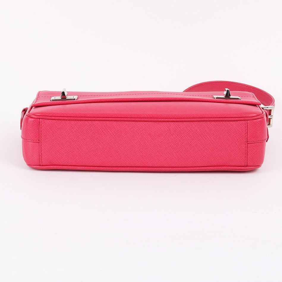 Prada Pink Saffiano Short Handle Shoulder Bag Size ONE SIZE - 7 Thumbnail