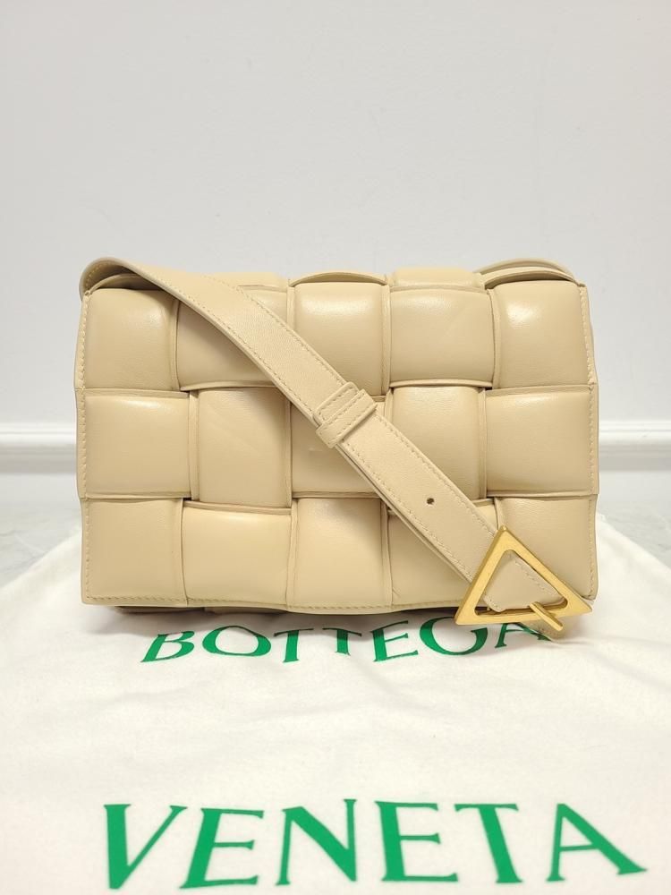 Bottega Veneta Padded Cassette Bag with Weaving in Gold Size ONE SIZE - 8 Thumbnail