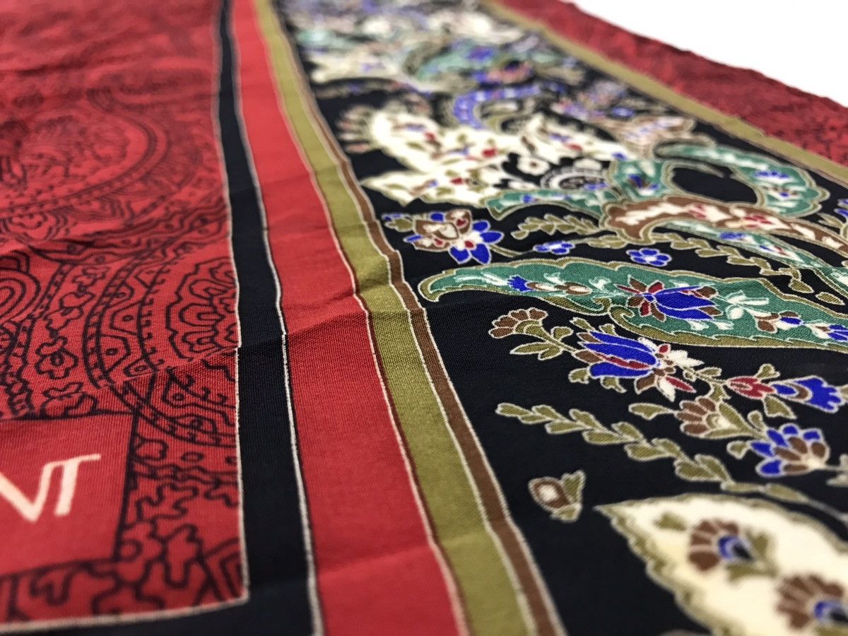 Other × Yves Saint Laurent 💥💥YVES SAINT LAURENT YSL SILK SCARF FLORAL PAISLEY PATTERN Size ONE SIZE - 4 Thumbnail