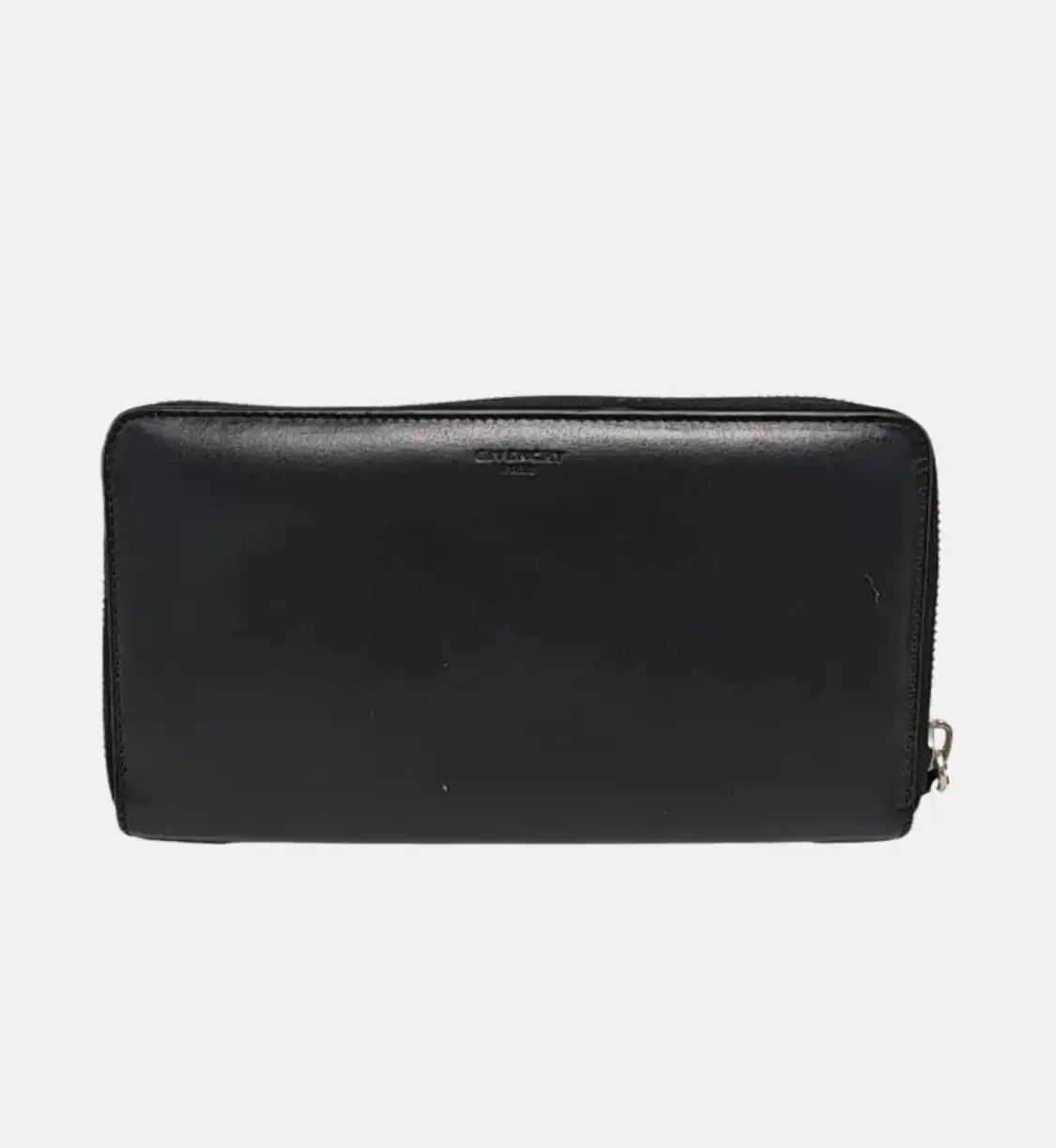 Givenchy GIVENCHY black cowhide leather print wallet silver hardware Size ONE SIZE - 5 Thumbnail