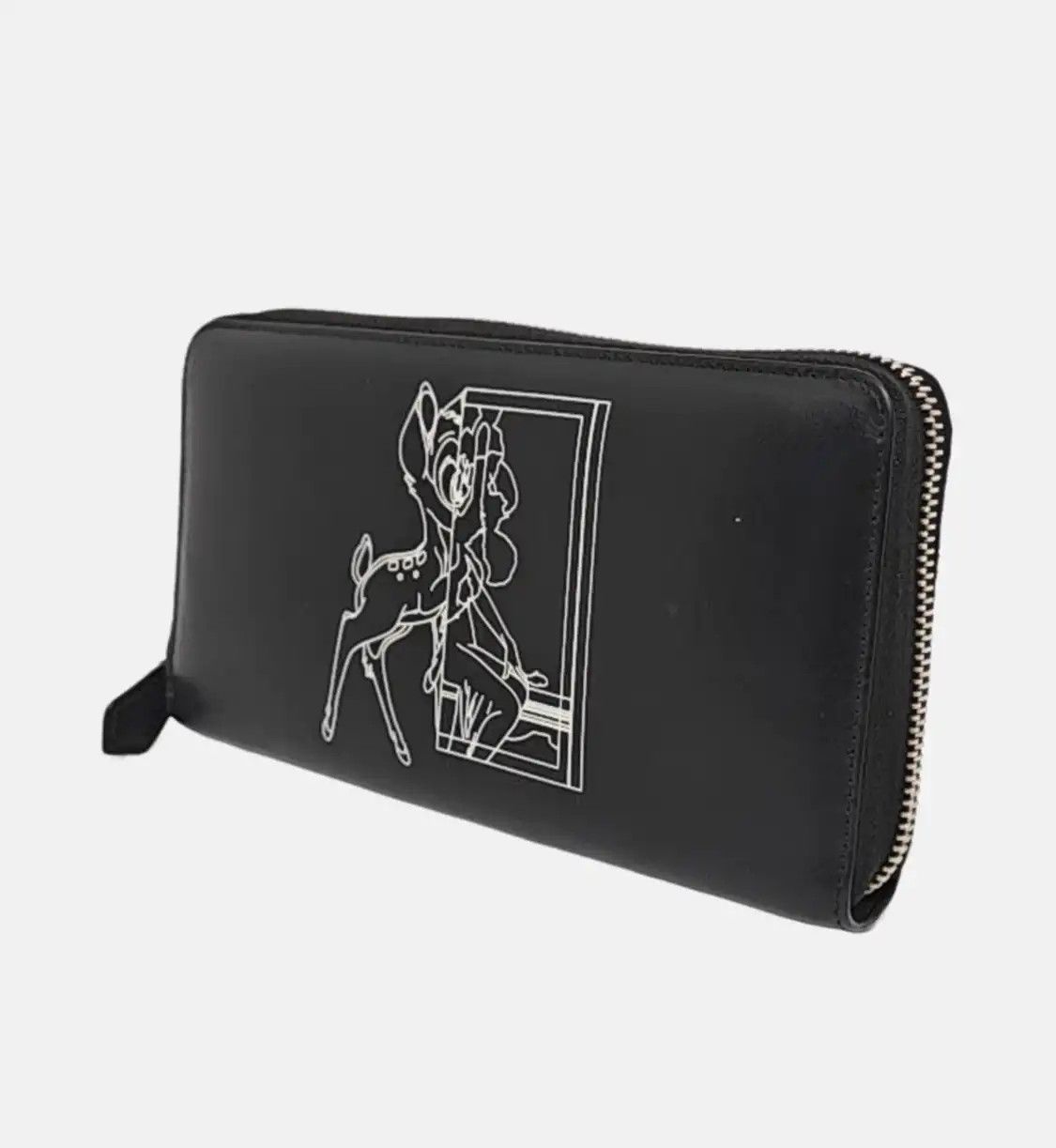 Givenchy GIVENCHY black cowhide leather print wallet silver hardware Size ONE SIZE - 3 Thumbnail