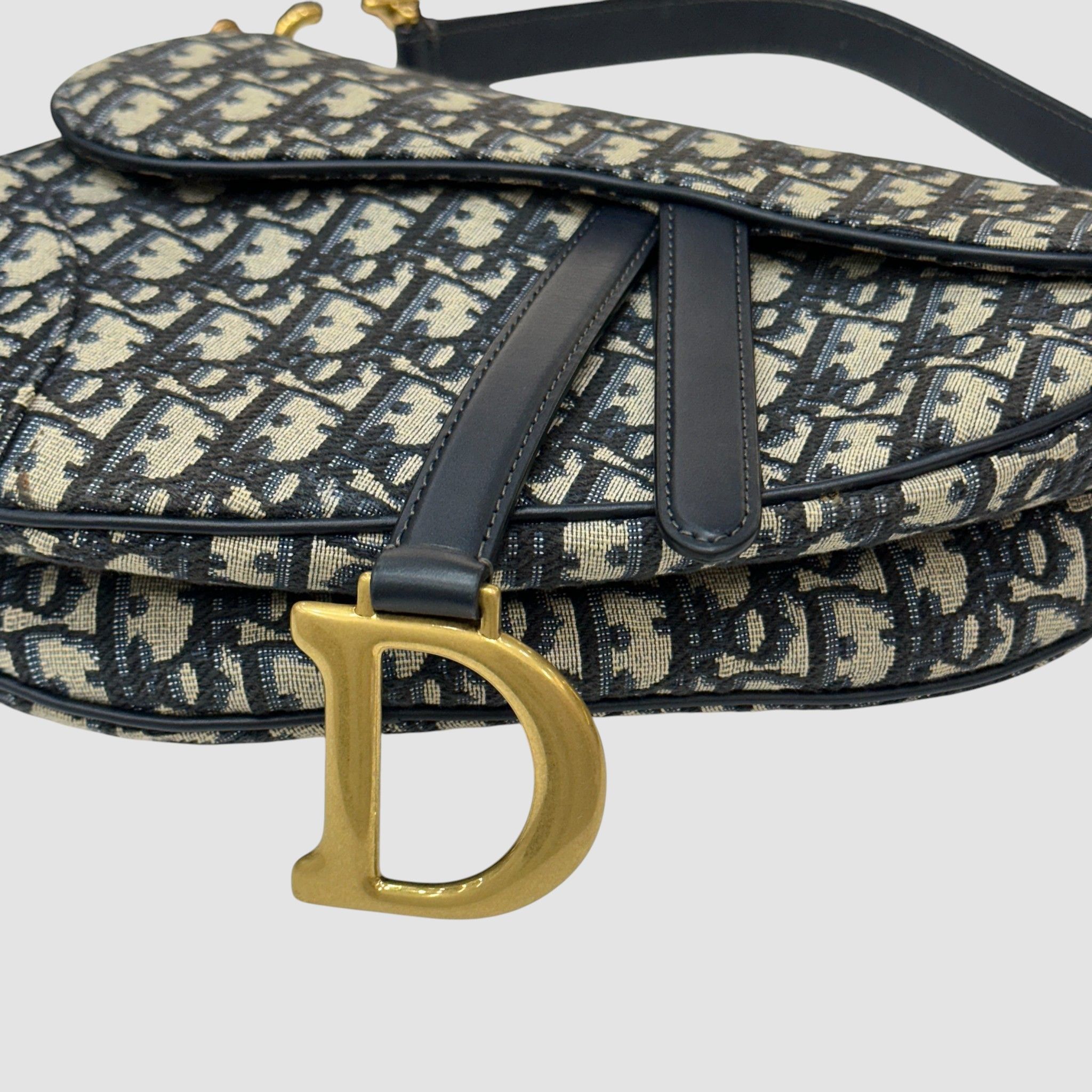 Dior Oblique Saddle Strap Bag Medium Size ONE SIZE - 11 Thumbnail