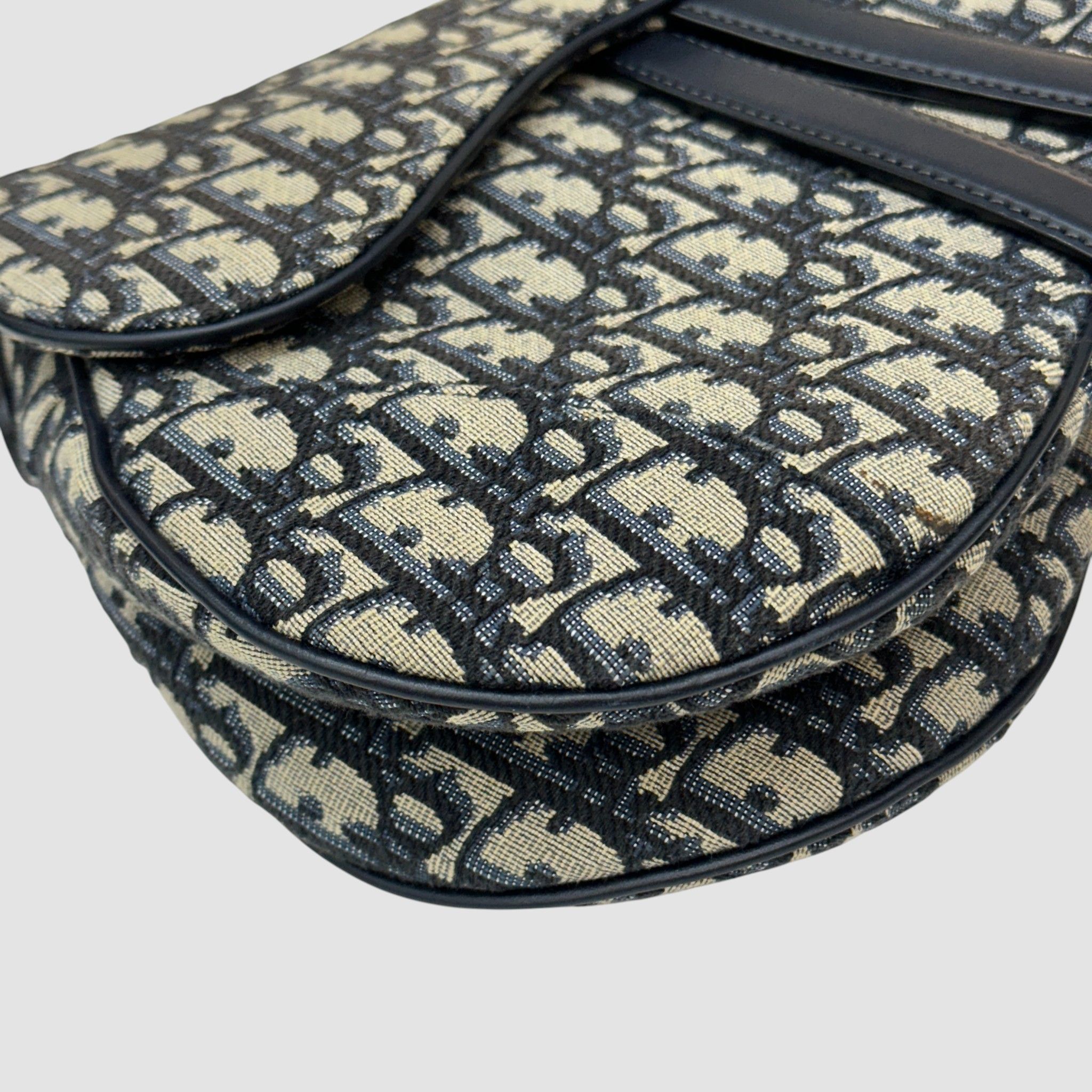 Dior Oblique Saddle Strap Bag Medium Size ONE SIZE - 7 Thumbnail