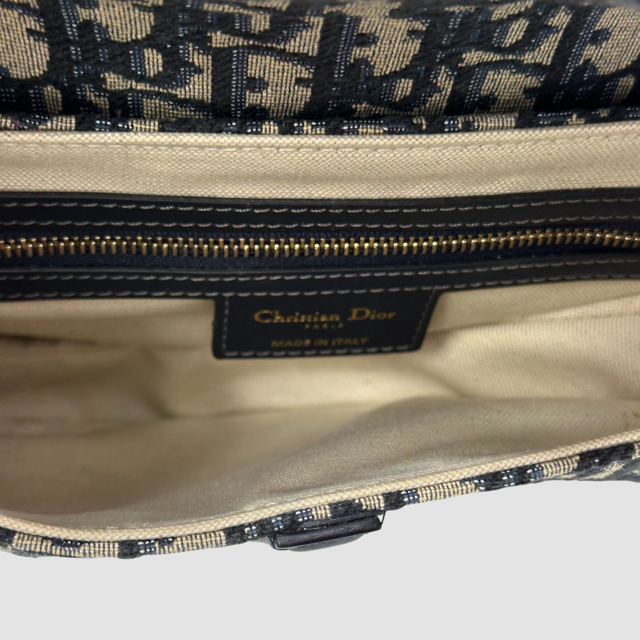 Dior Oblique Saddle Strap Bag Medium Size ONE SIZE - 6 Thumbnail