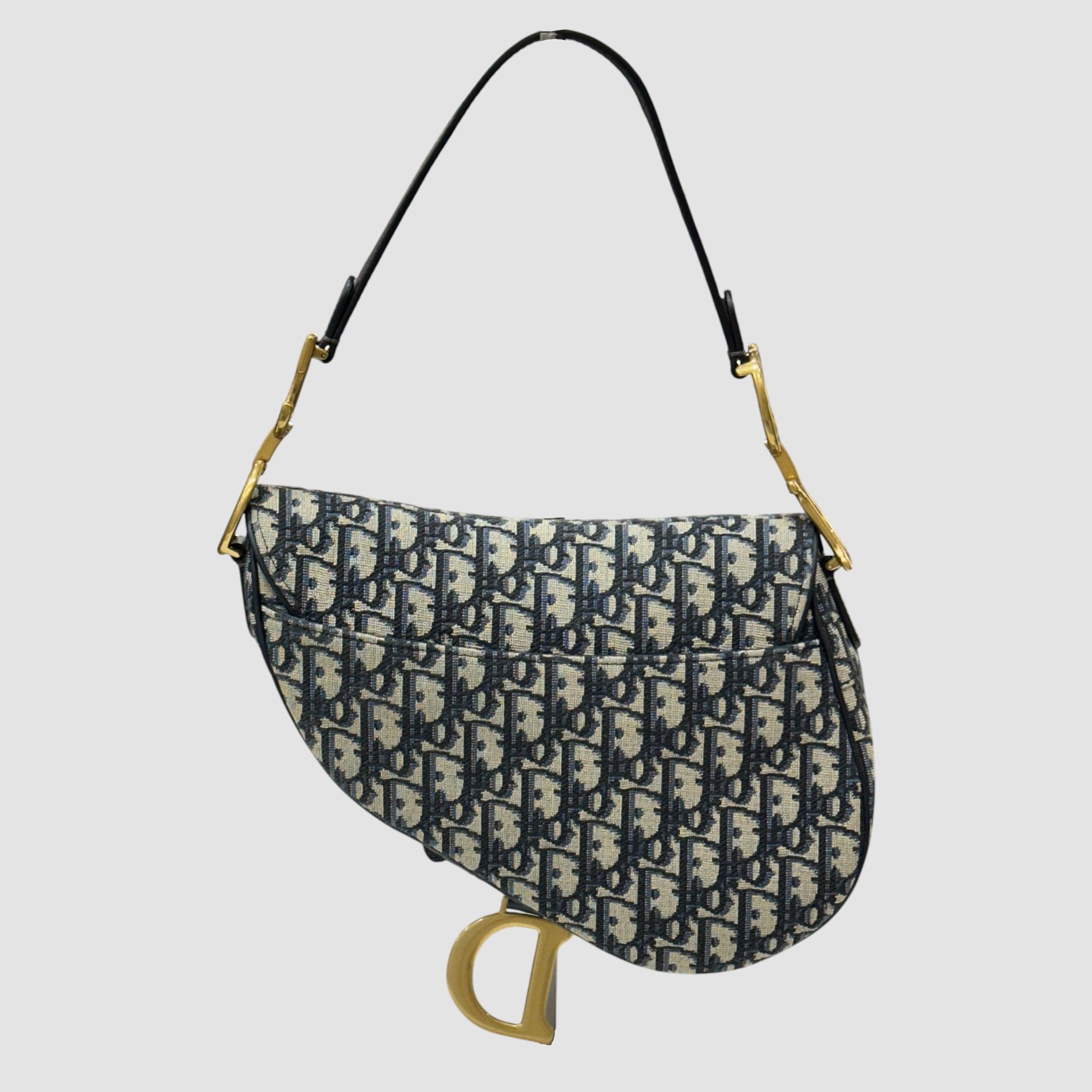 Dior Oblique Saddle Strap Bag Medium Size ONE SIZE - 9 Thumbnail