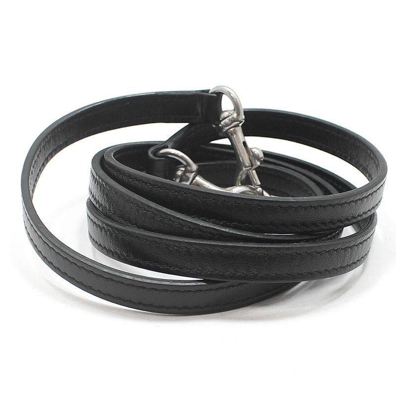 Yves Saint Laurent Black Leather Silver Monogram Loulou Toy Crossbody Bag Size ONE SIZE - 7 Thumbnail