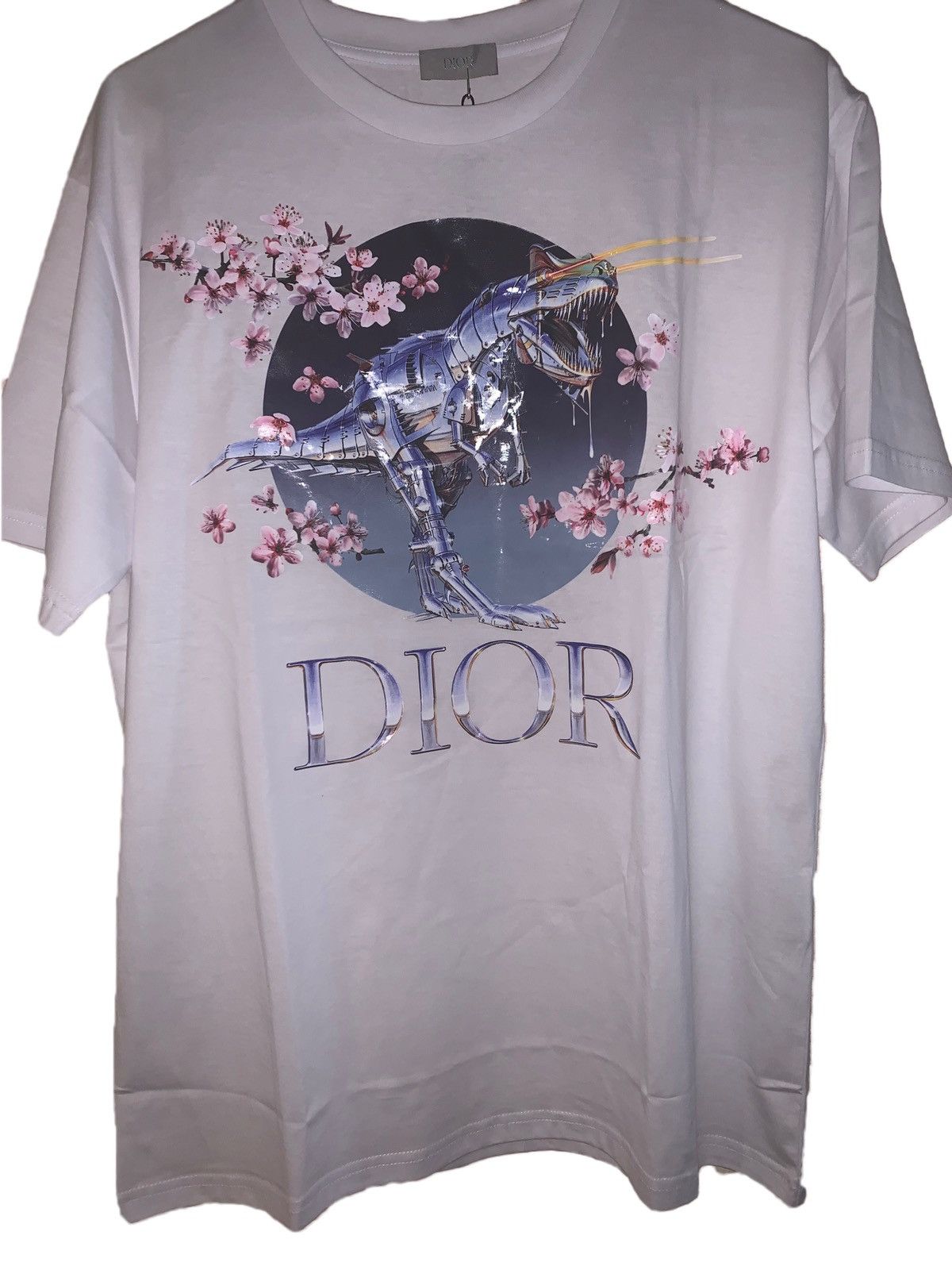 Dior x SORAYAMA コラボ Dinosaur Robot Tシャツ DIOR HOMME（ディオール オム）×空山基(SORAYAMA HAJIME)」19AW コラボ