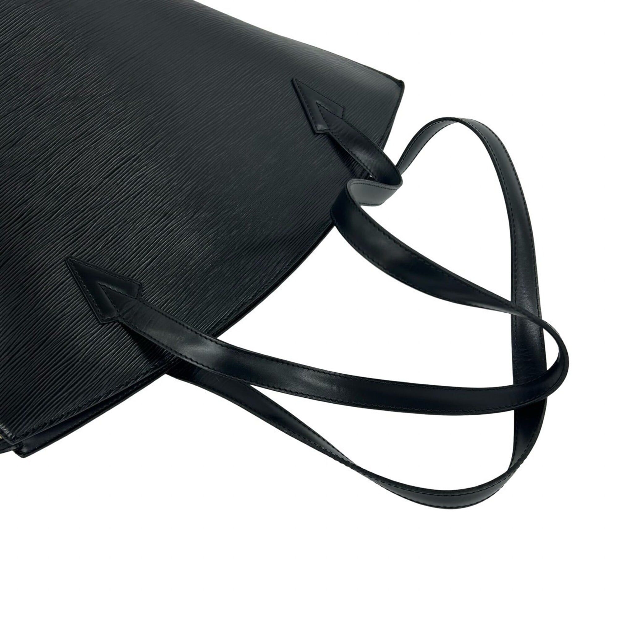 Louis Vuitton LOUIS VUITTON Saint Jacques Shopping Epi Leather Tote Bag Semi Shoulder Noir 481-7 Size ONE SIZE - 4 Thumbnail