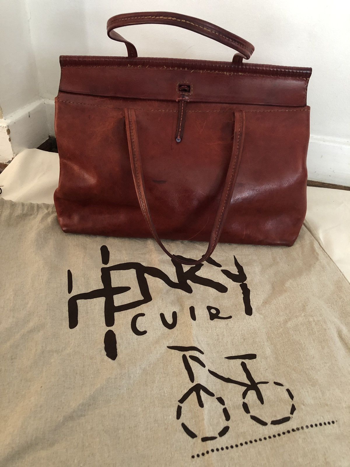 Barneys New York Henry cuir bags | Grailed