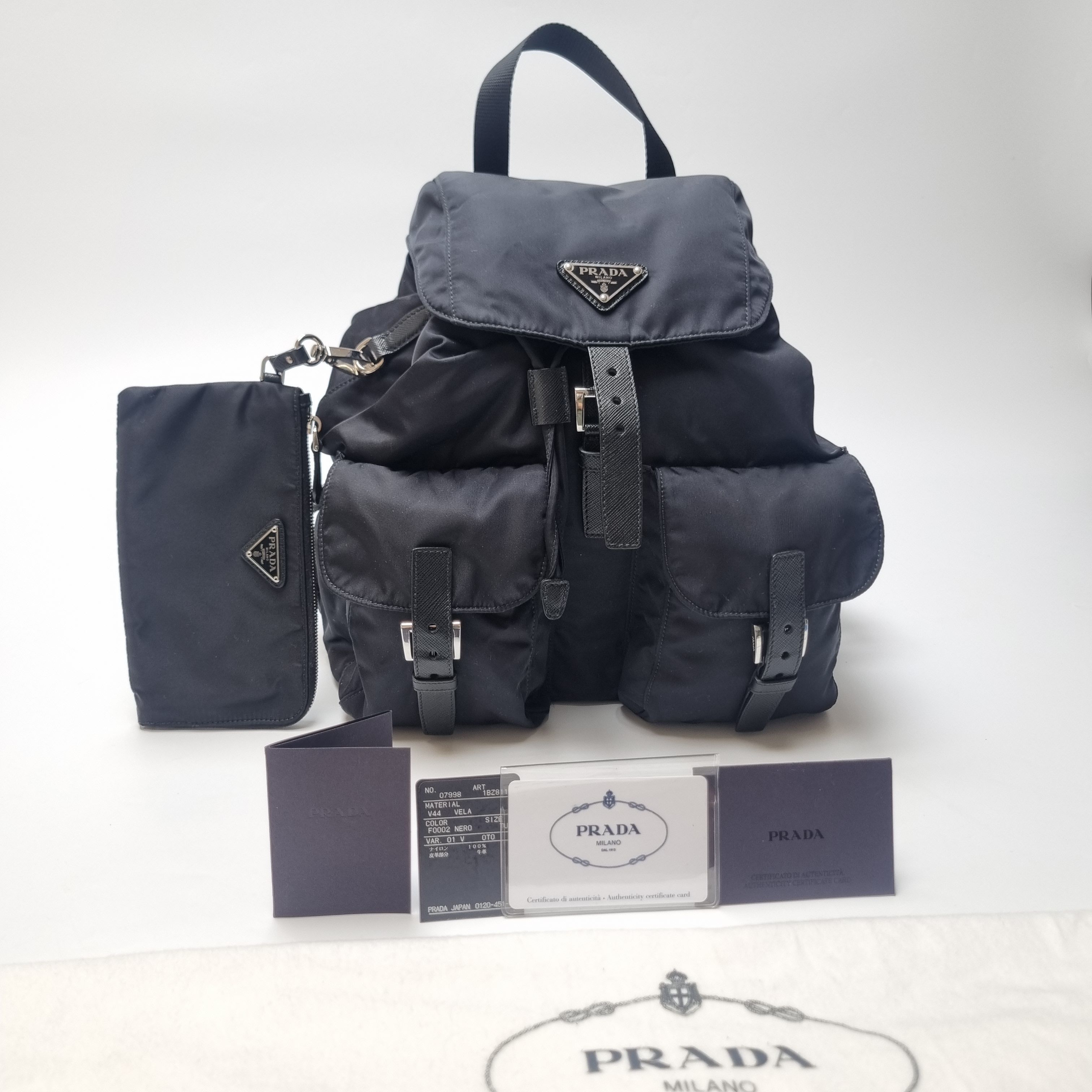 Prada Re-Nylon Backpack with Pouch (Top Quality, Full Set) Size ONE SIZE - 4 Thumbnail