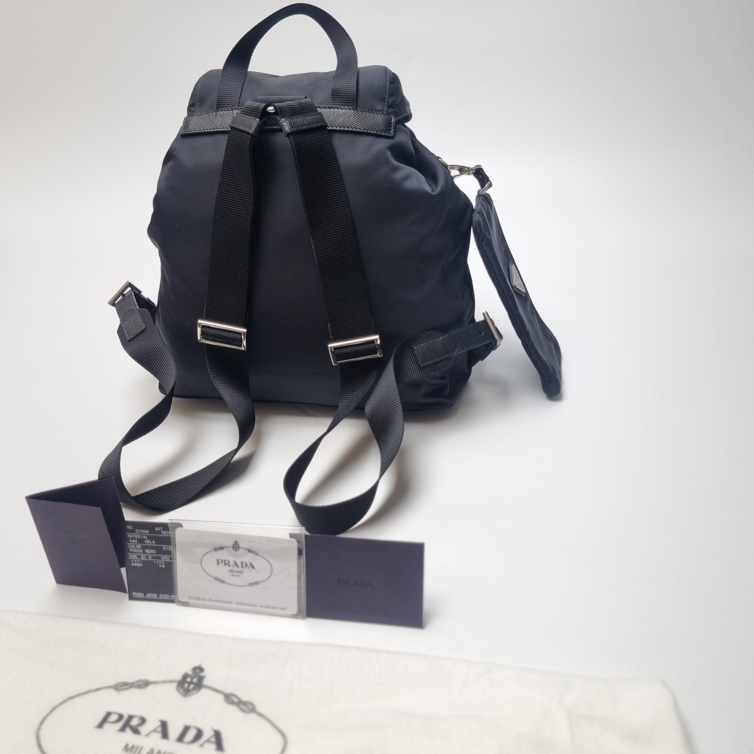 Prada Re-Nylon Backpack with Pouch (Top Quality, Full Set) Size ONE SIZE - 8 Thumbnail