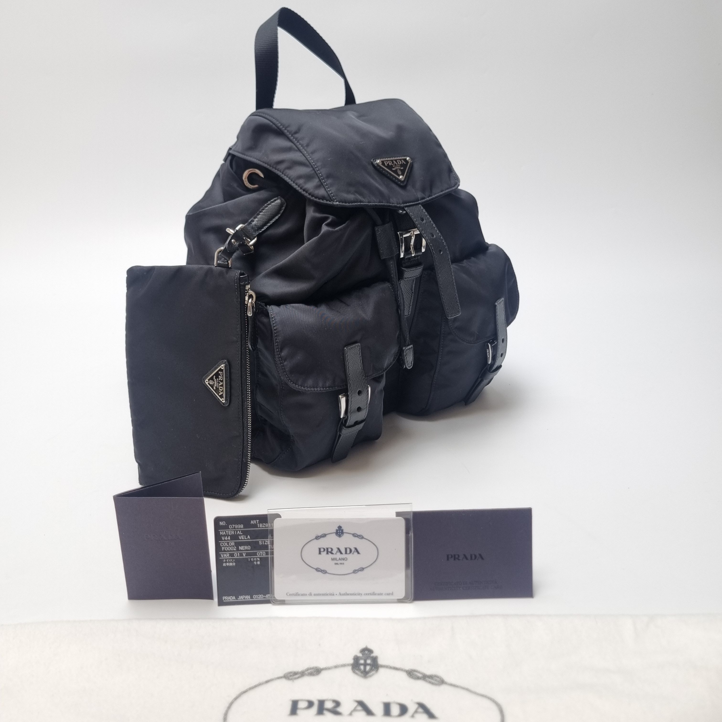 Prada Re-Nylon Backpack with Pouch (Top Quality, Full Set) Size ONE SIZE - 5 Thumbnail